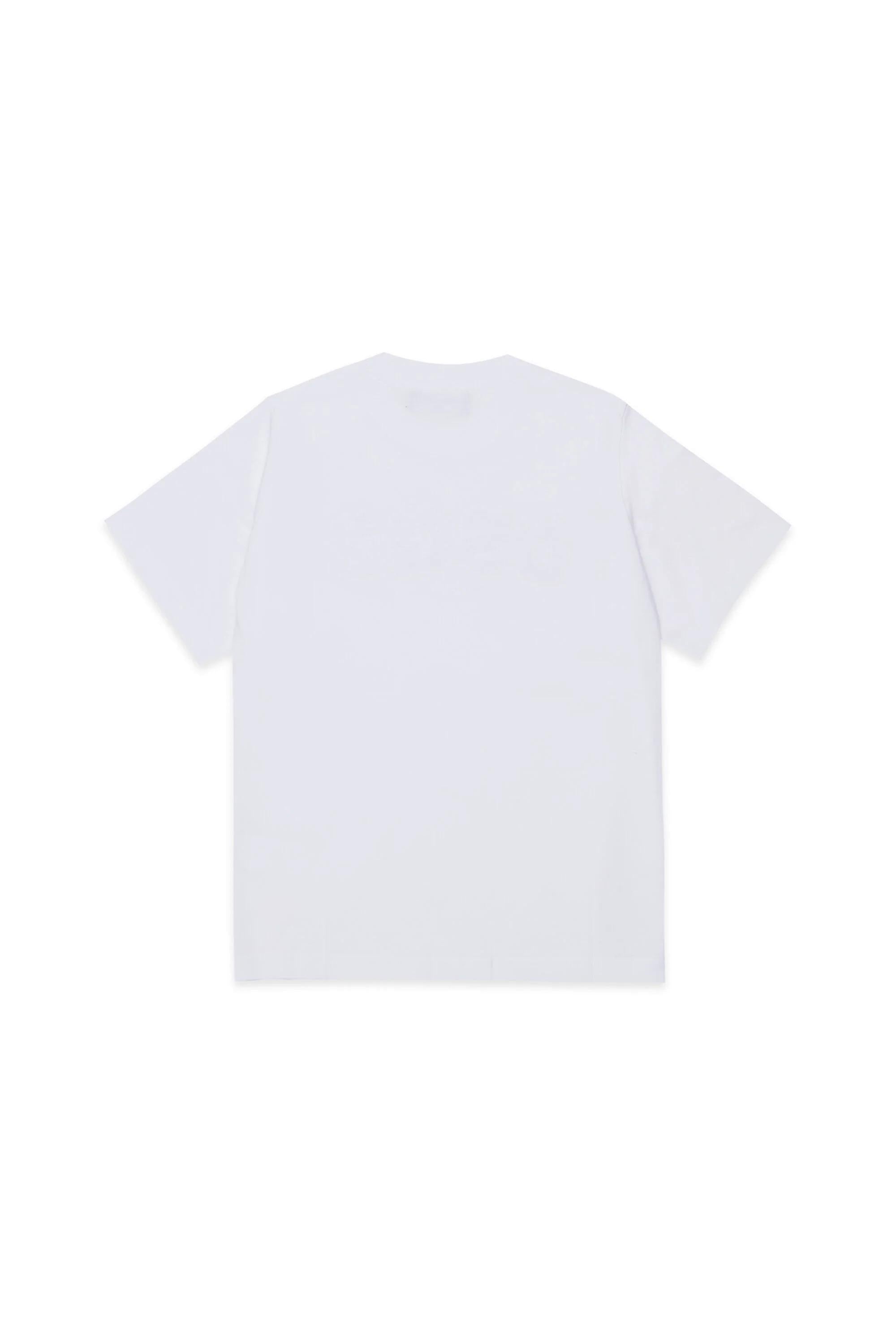 DSQUARED2<BR/>Maglietta con logo DSQ2 bianca DQ3168-D00XM DQ100 DSQUARED KID 
