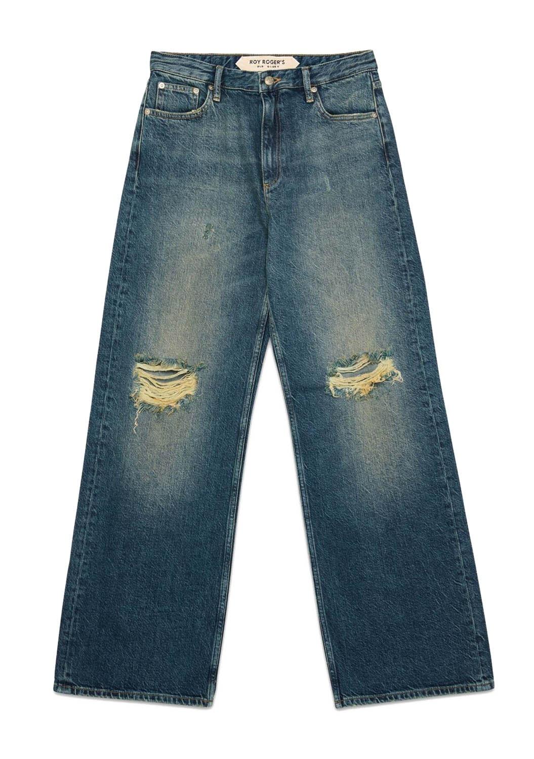 super wide old glory denim cotton/viscose grove ROG0004D7033071 C0999 ROY ROGER'S 