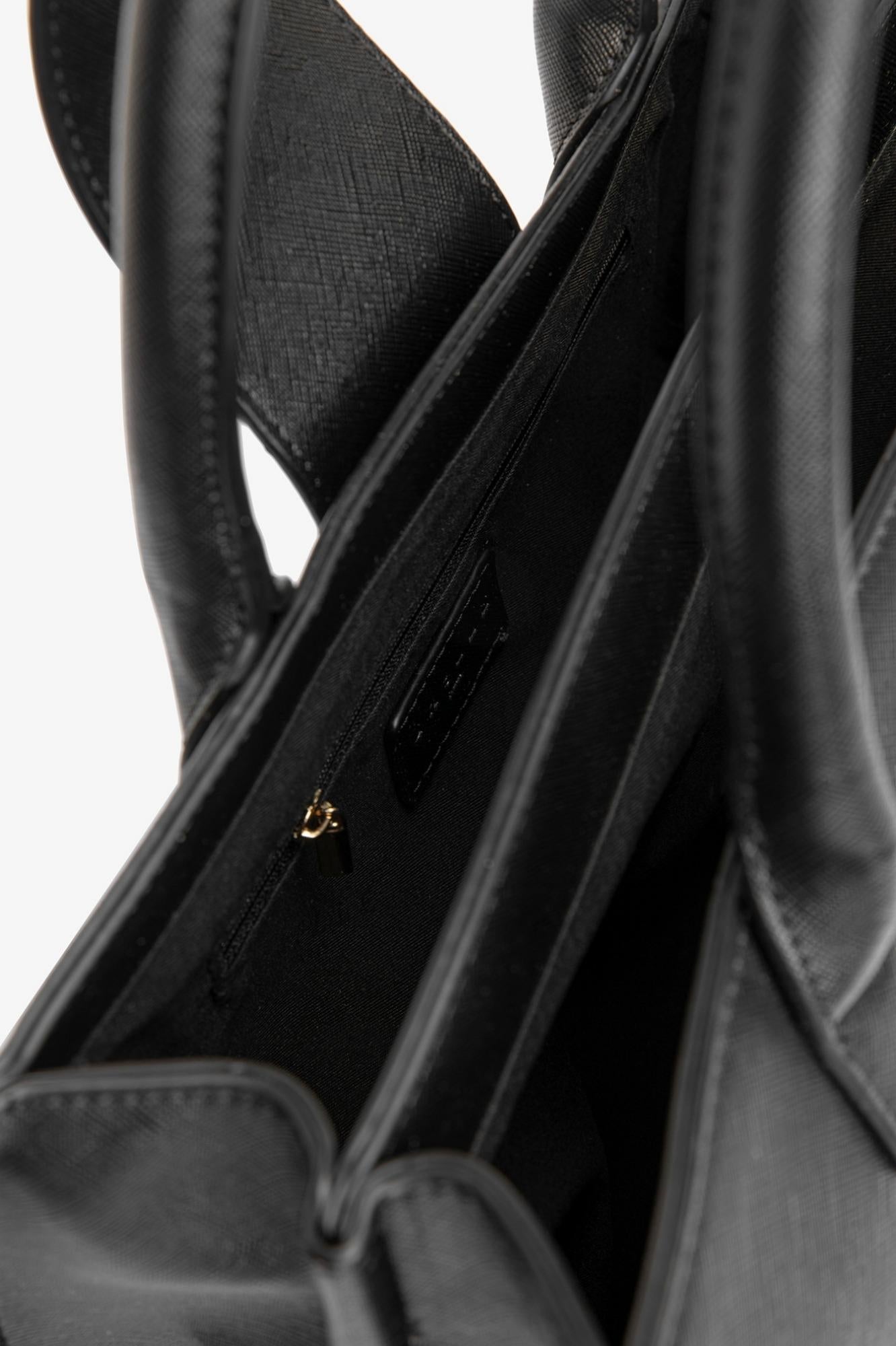 Maxi Hand Bag Mini Metal Logo  Nero - Gaëlle Paris GAACW03164-MTFI0007 NE01 GAELLE 