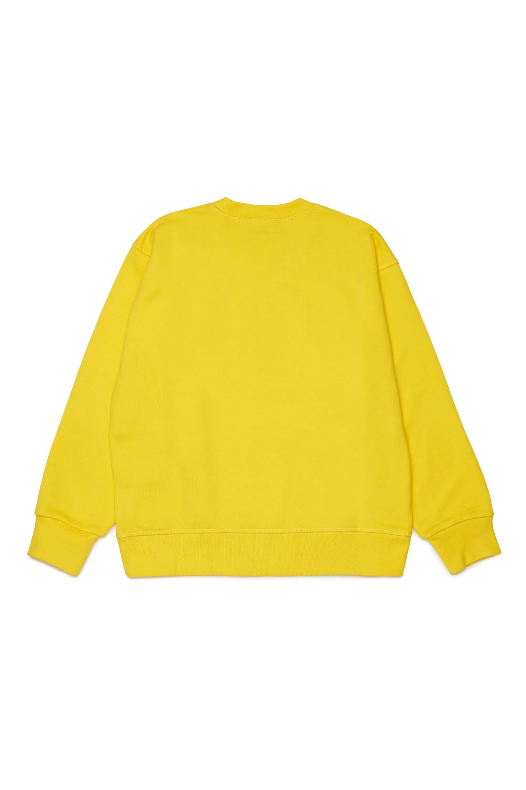 DSQUARED2<BR/>Felpa girocollo con logo gialla DQ31932-D0AGW DQ220 DSQUARED KID 