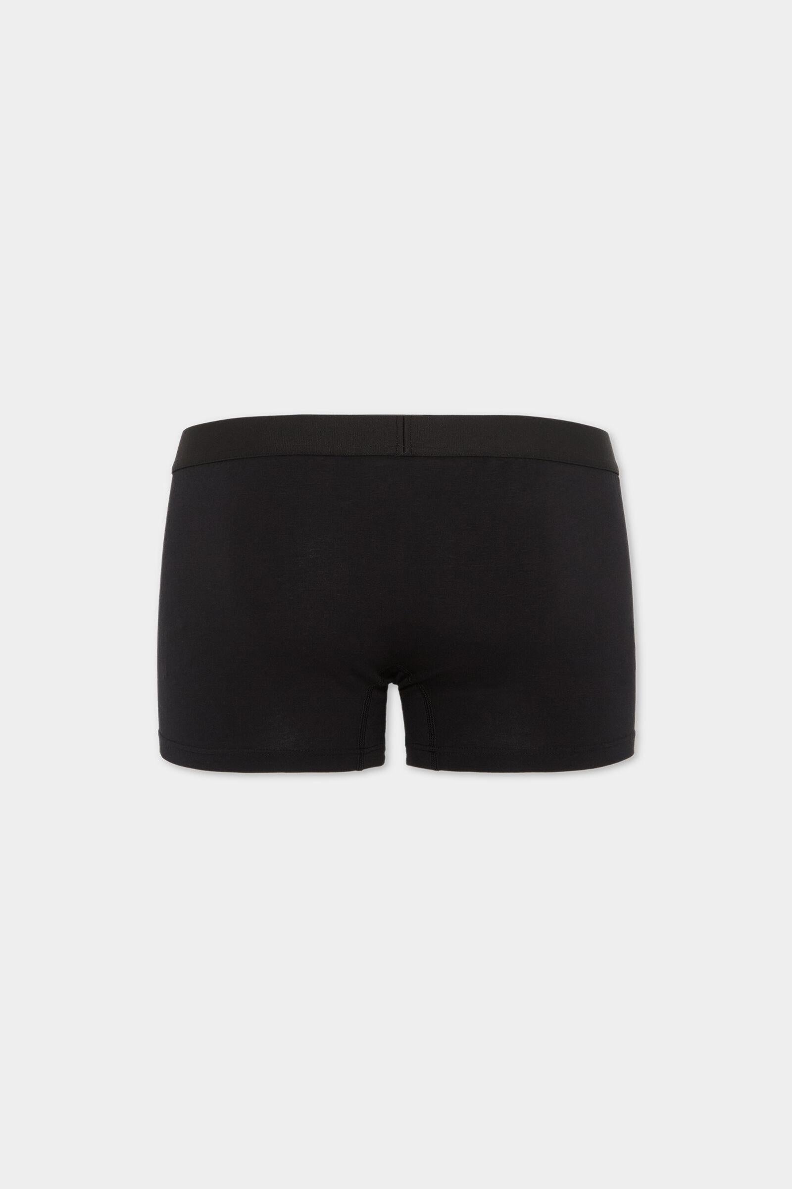 Set di 2 boxer in cotone stretch nero DCX210070 001 DSQUARED 