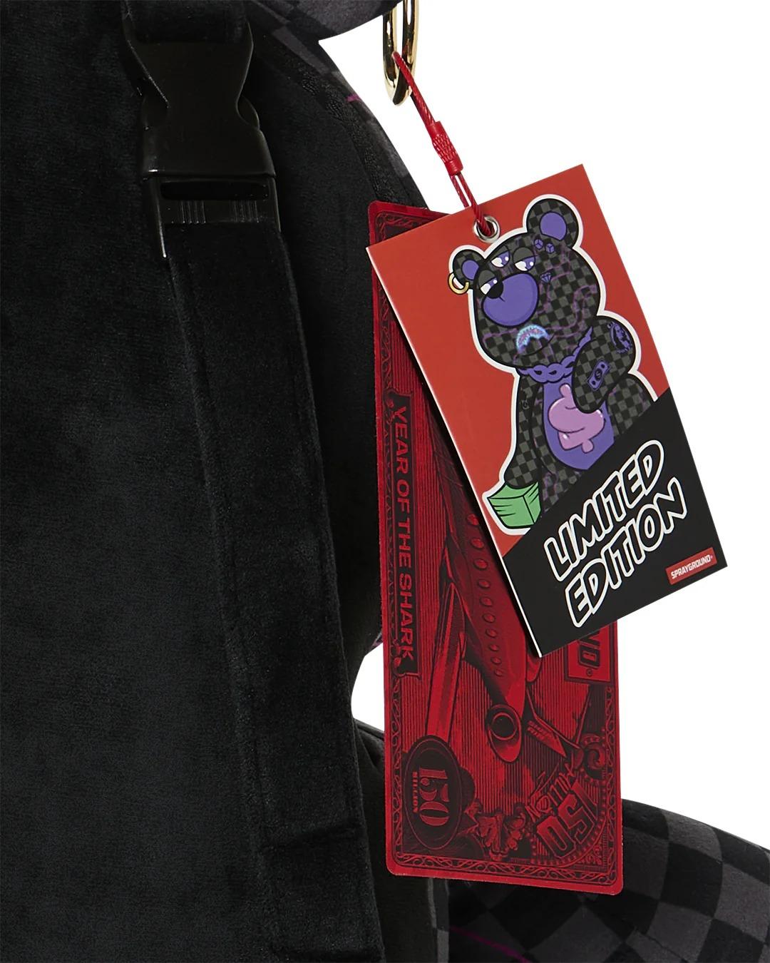 ZAINO CON ORSO E SLIME VIOLA CHE CONQUISTA L'ORSO 910B9012NSZV.UNICA 910B8958NSZ V.UNICA SPRAYGROUND 