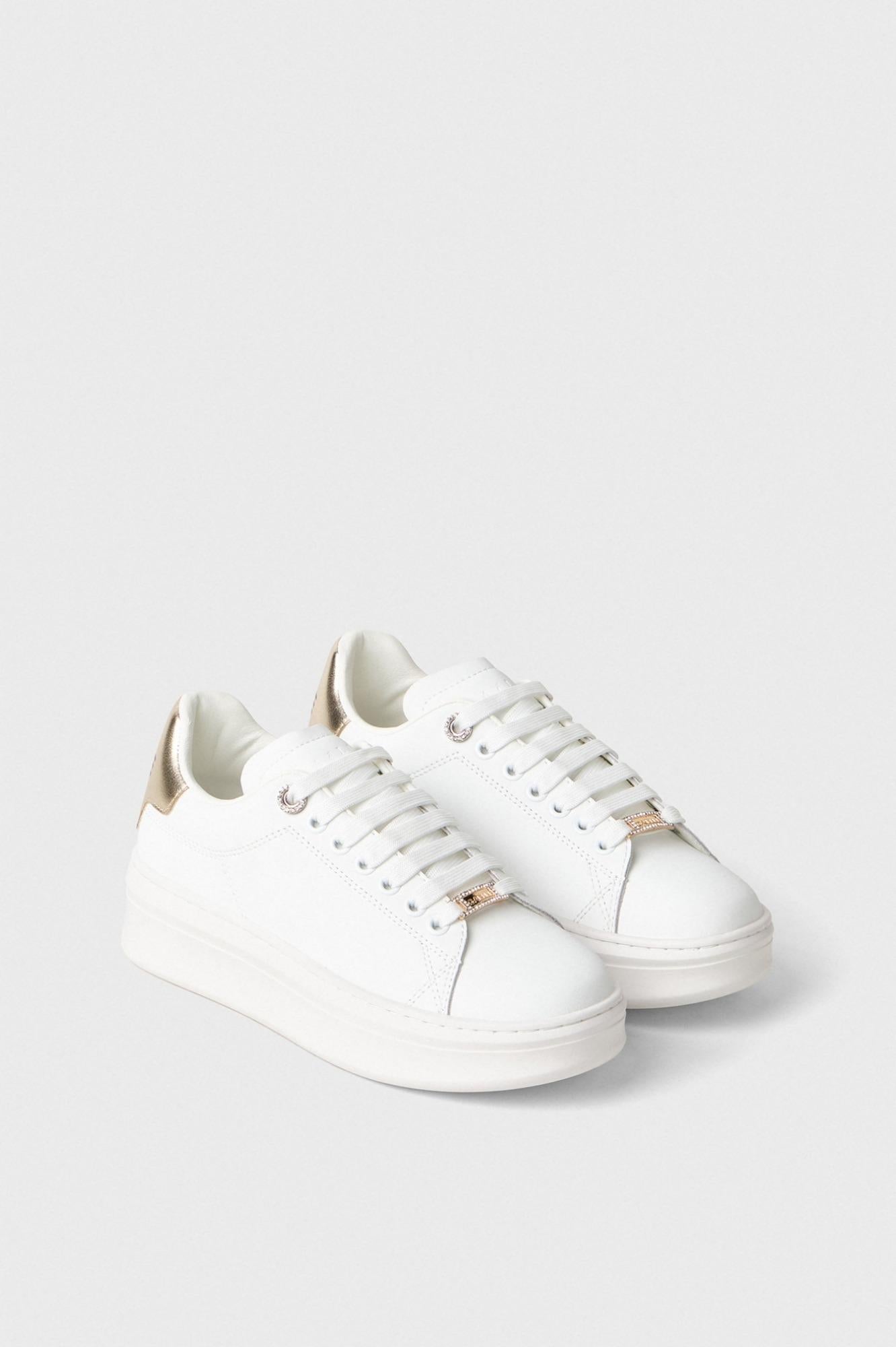 Sneaker Addict Passalaccio In Strass E Tallone In Laminato  Oro - Gaëlle Paris GACAW01452-MTFI0014 OR01 GAELLE 