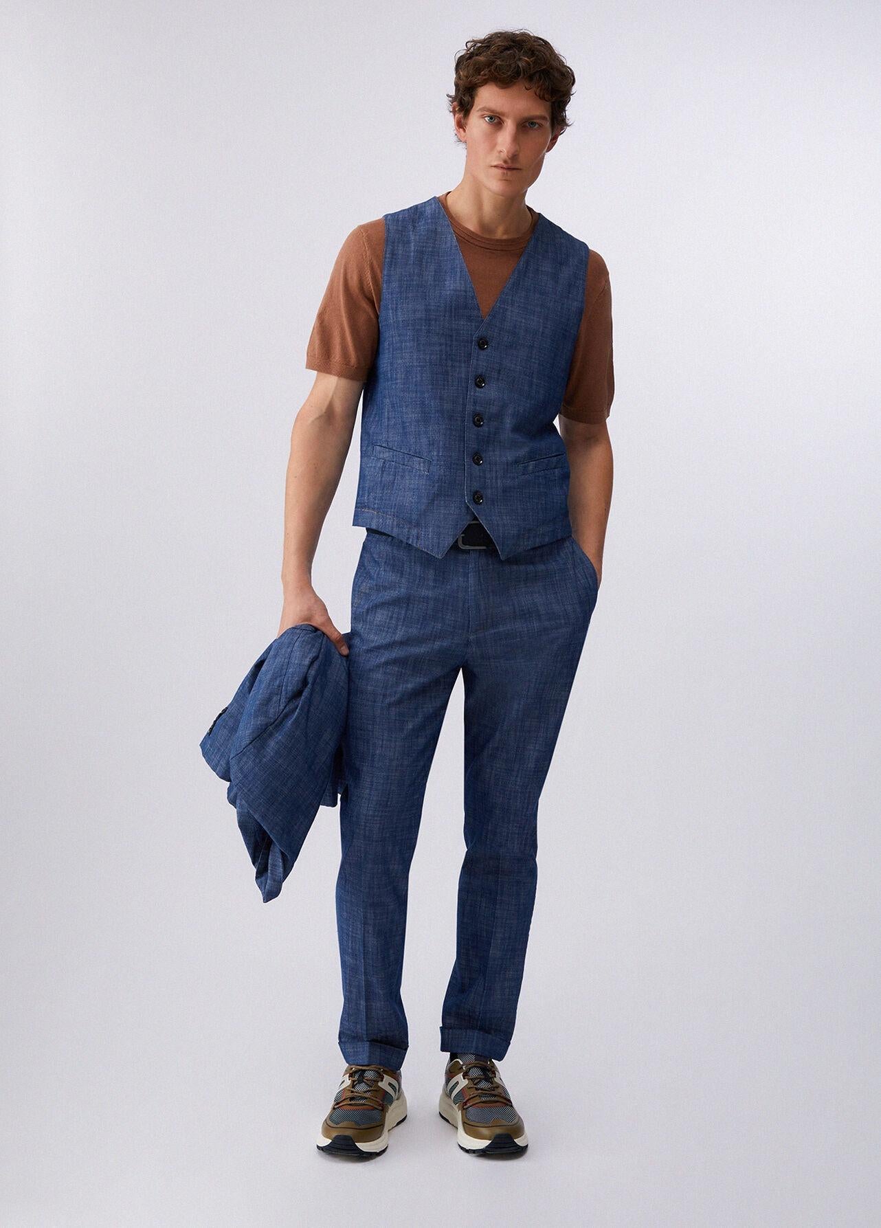 Liu-jo Gilet in denim chambray QA6024T493A 77000 LIU-JO 