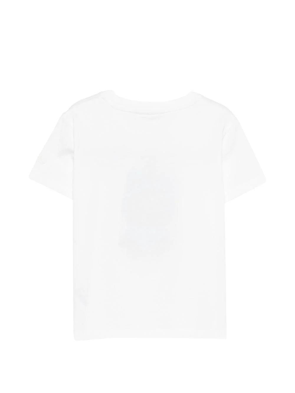 T-shirt per bambina MC2 Saint Barth Kids bianca con ricamo Labubu ELLY001 02132L MC2 SAINT BARTH 