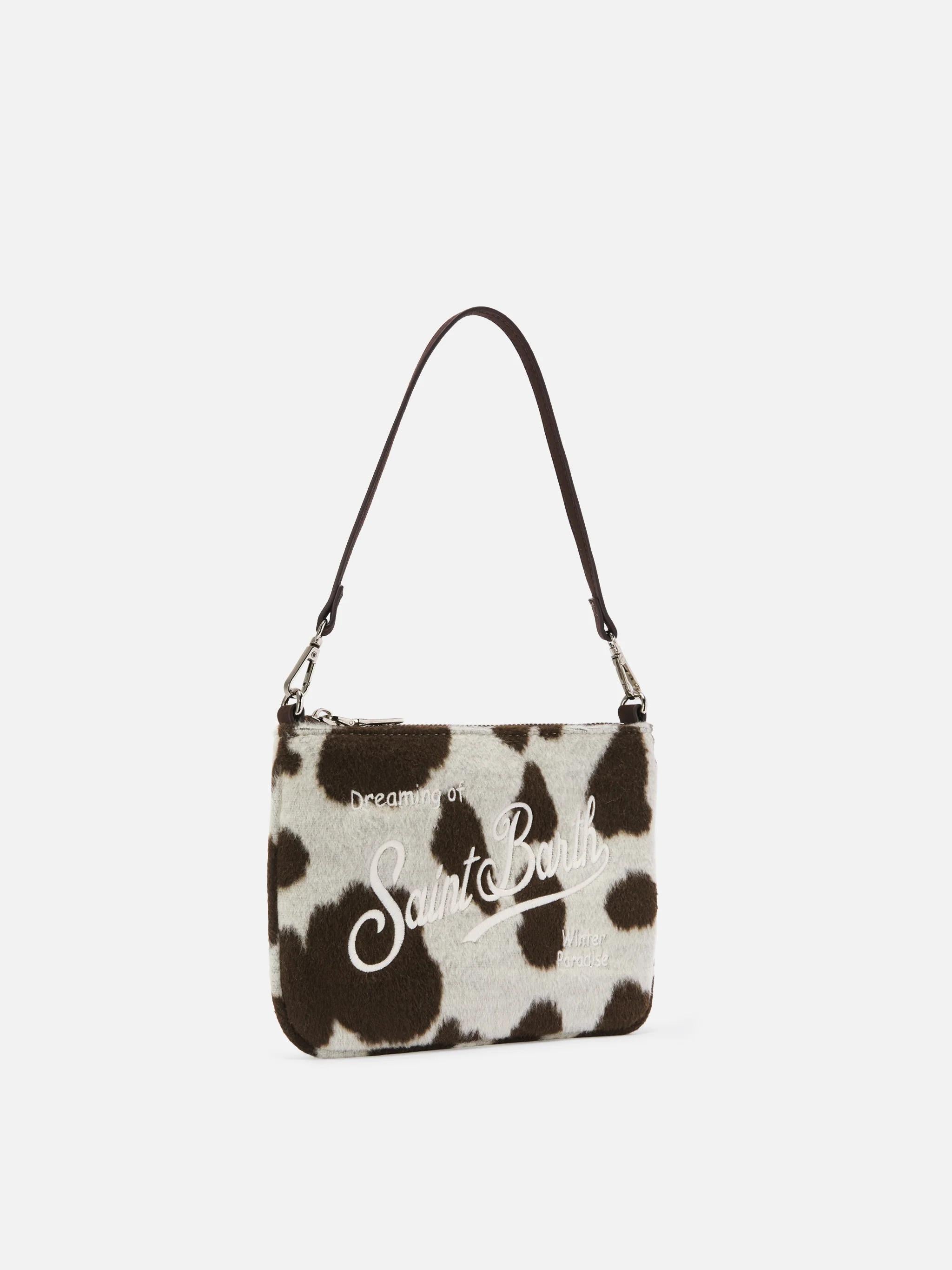 Borsetta a spalla Parisienne Mini Felt in misto lana muccato PARM003 01434I MC2 SAINT BARTH 