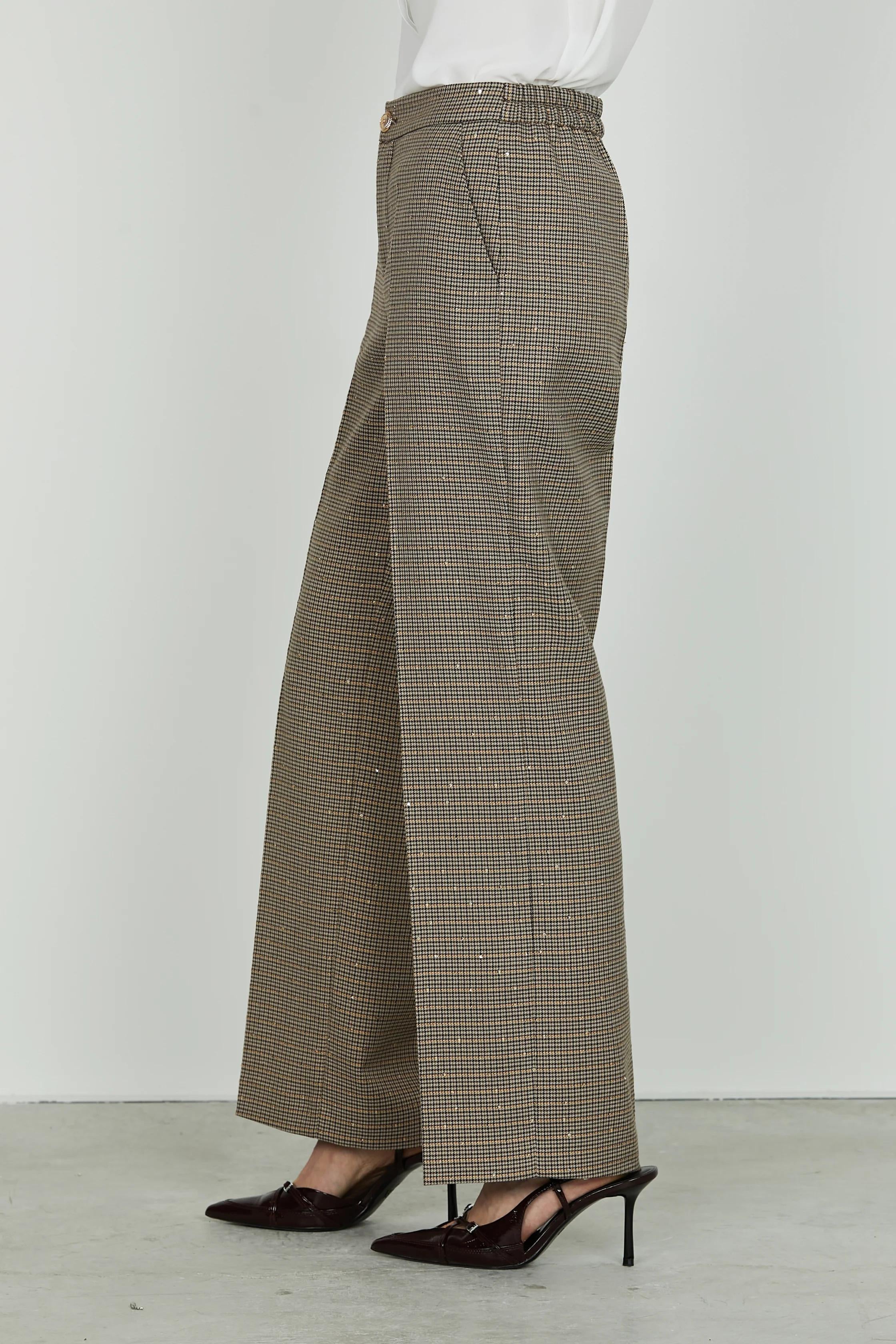 Relish Panta CASTELLA_PIE v.alta con elastico più ts francesi micro pie de poule più pail RDA2507657038 BISCUIT RELISH 