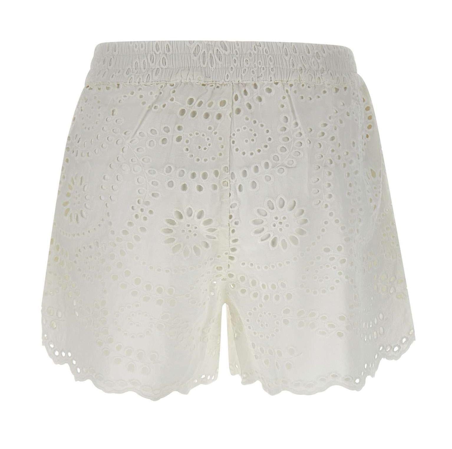 Mc2 Saint Barth Meave Sangallo Pull Up Shorts Bianco MEA002 01444L MC2 SAINT BARTH 