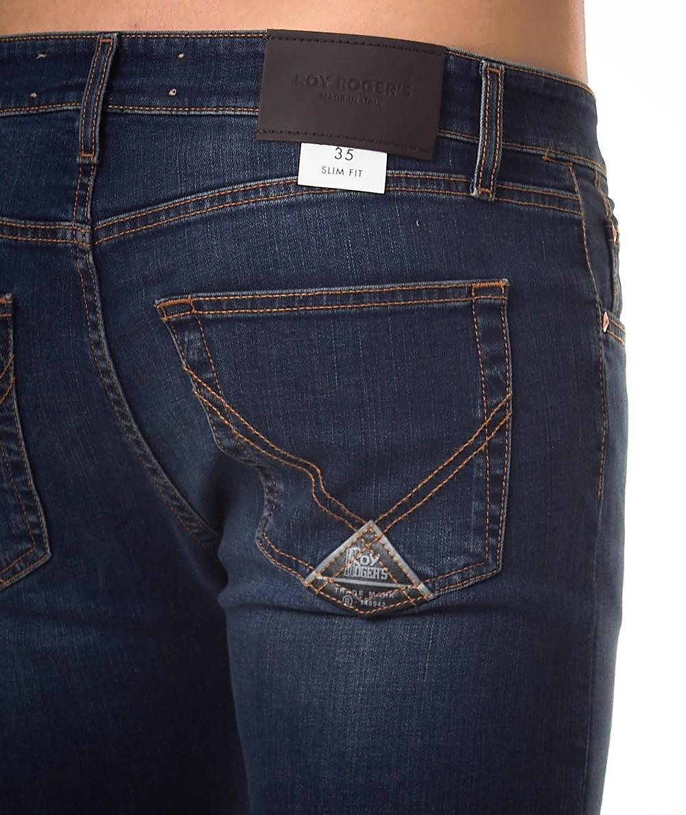 Roy Roger's Jeans 517 Denim Elasticizzato Carlin RRU075D0210005 Blu RRU75D0210005 C0999 ROY ROGER'S 