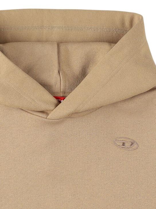 Felpa cappuccio diesel bambino smacsh00dmegovald over beige J02275-0GYCJ K726 DIESEL 