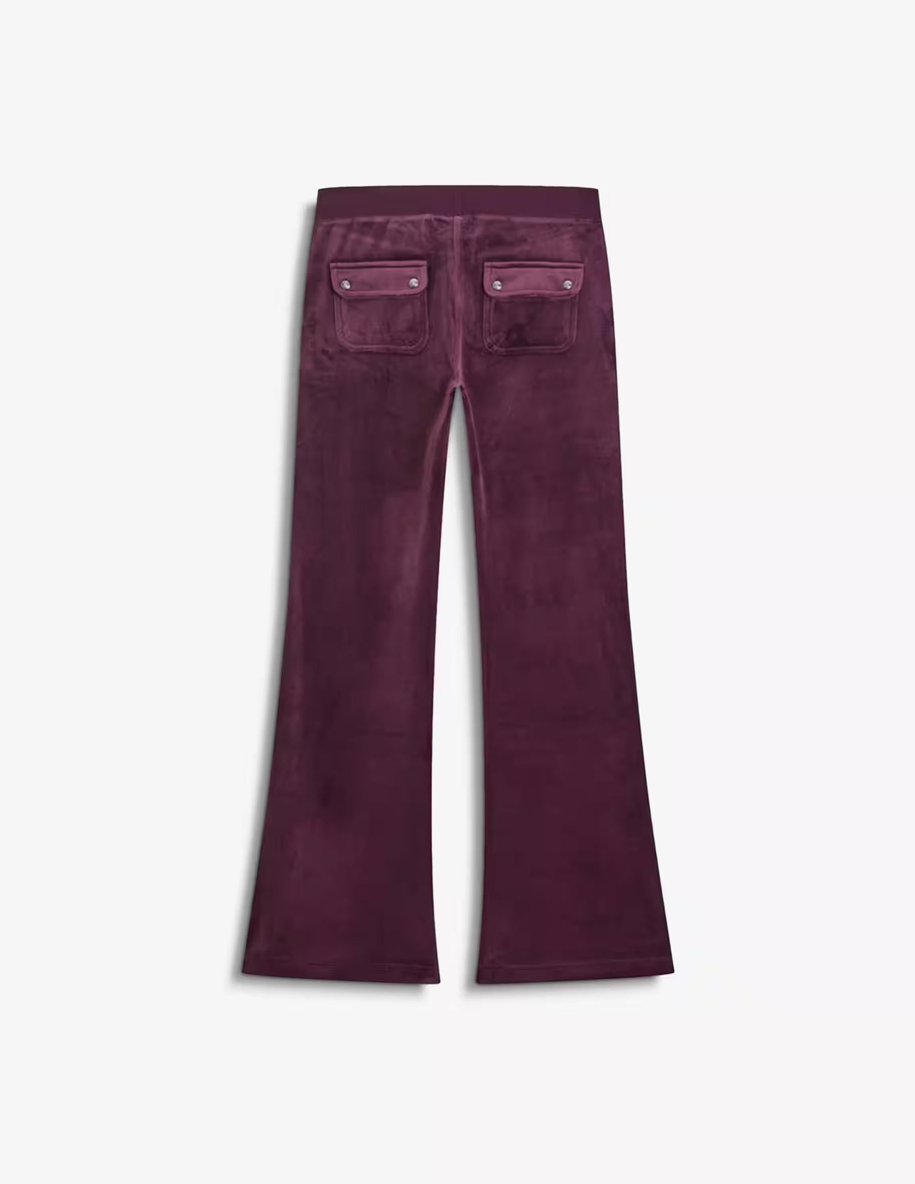 Juicy Couture<BR/>Pantaloni a vita bassa Layla Bordeaux VEJB70004WPF WT1 JUICY COUTURE 