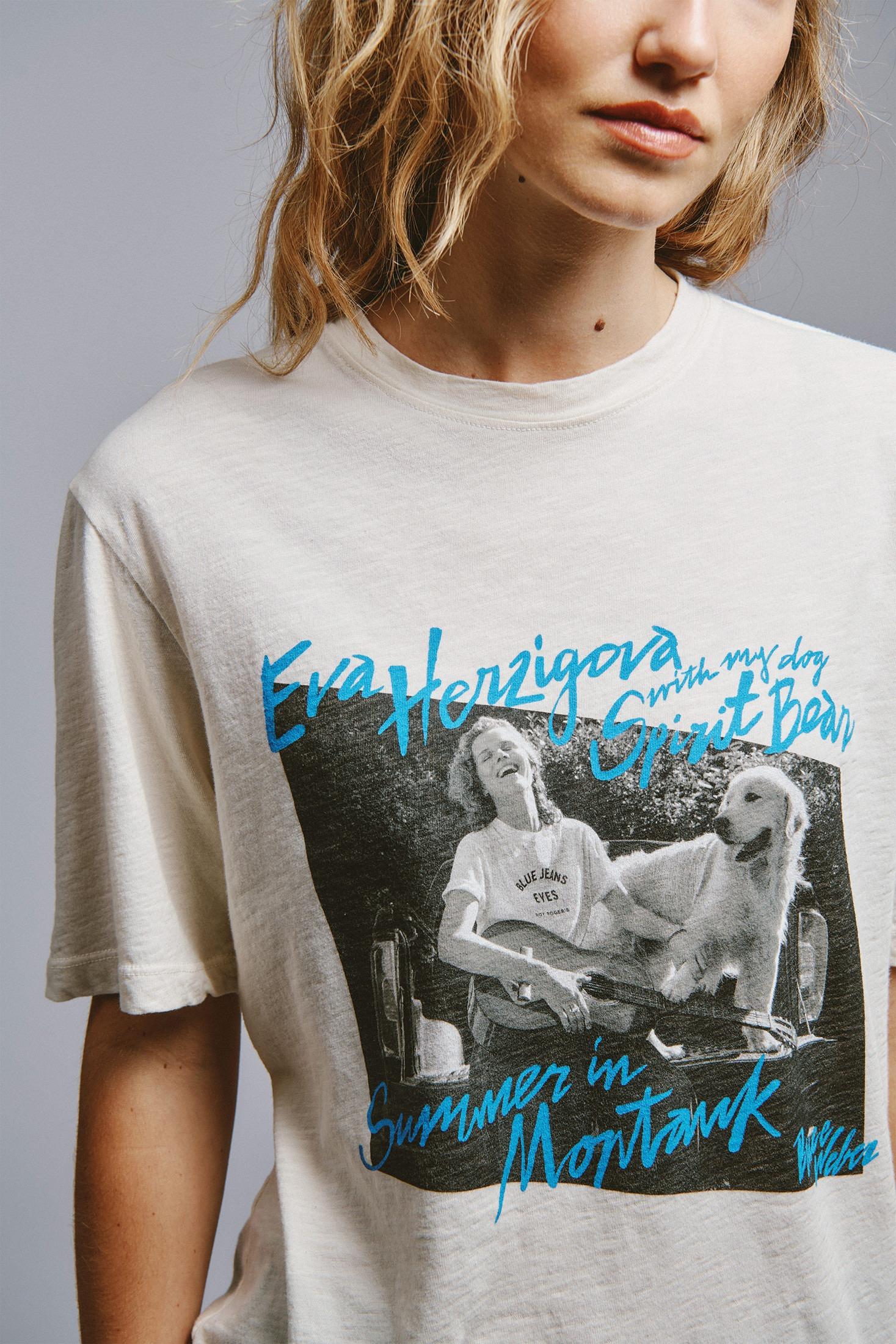 EVA X ROY ROGER'S- T-SHIRT MONTAUK IN JERSEY BIANCA RND90378CT47XXXX C0021 ROY ROGER'S 