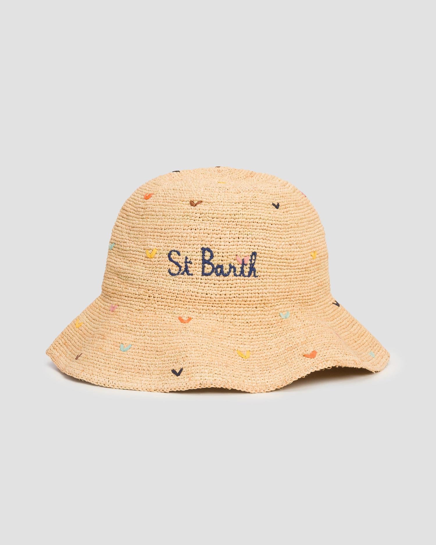 Cappello bucket in rafia da donna MC2 Saint Barth Raffia Hat RHAT001 00882L MC2 SAINT BARTH 
