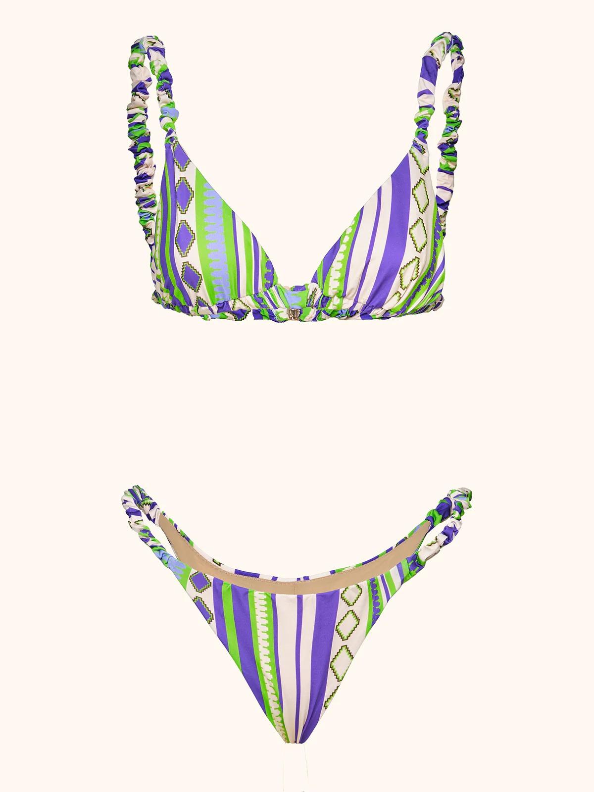 Bikini Donna Me fui Triangolo con Slip fisso Fantasia SW0530-X34 MF26-SW0530 X34 ME FUI 