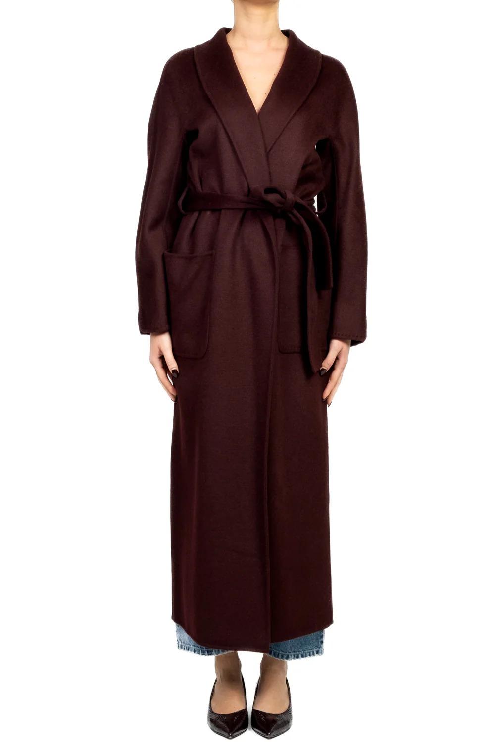 Vicolo - Cappotto hand made con cinta Art. TF0004 Bordeaux TF0004 BORDEAUX VICOLO 