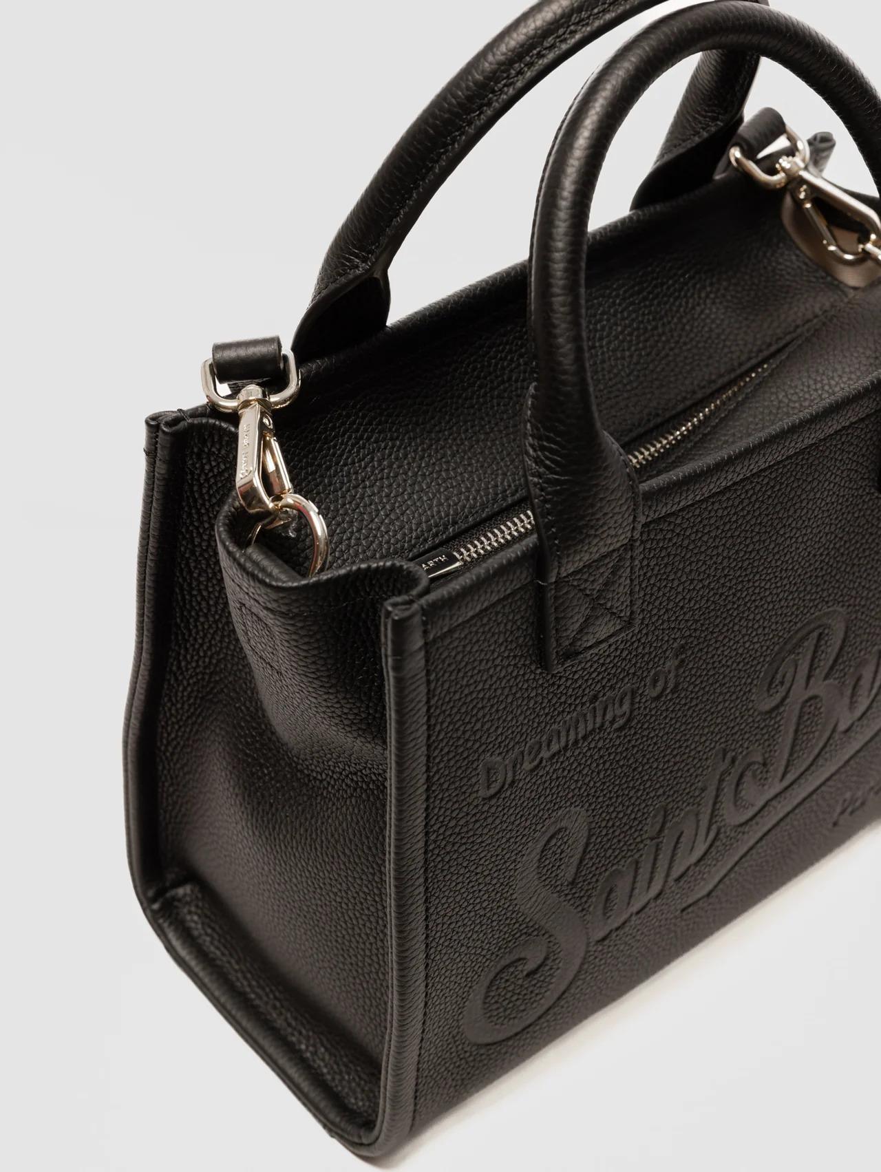 Borsa in Pelle Martellata Vanity Midi Nero VANMD001 00748I MC2 SAINT BARTH 