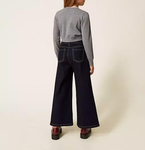 Twinset Jeans wide leg rinse cinque tasche 252GJ2280 06295 TWINSET 