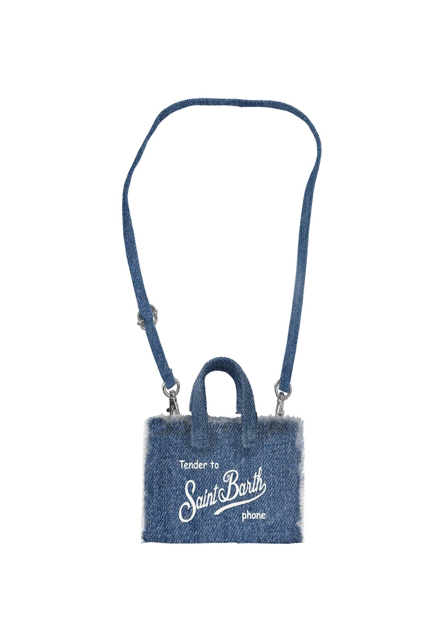 Mc2 saint barth Borsa Telefono Tessuto Denim Blu PHONE009 00436L MC2 SAINT BARTH 