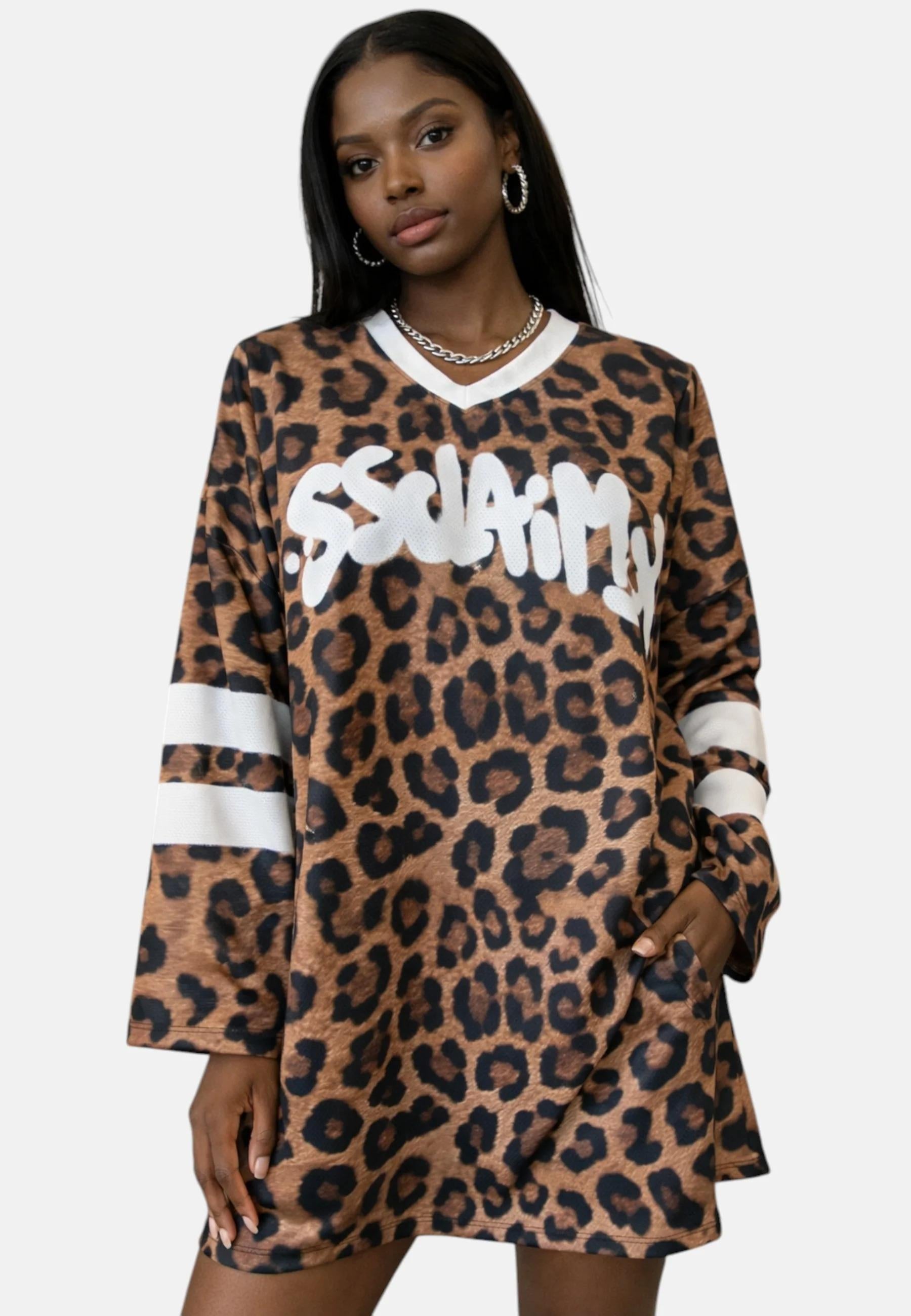 T-Shirt Manica lunga Donna Disclaimer oversize 26EDS55640 26EDS55640 MACULATO DISCLAIMER 