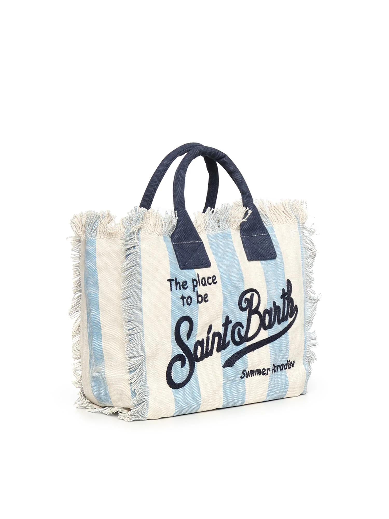 MC2 SAINT BARTH<BR/>Borsa Colette in canvas a righe COL000102629L COL0001 02629L MC2 SAINT BARTH 