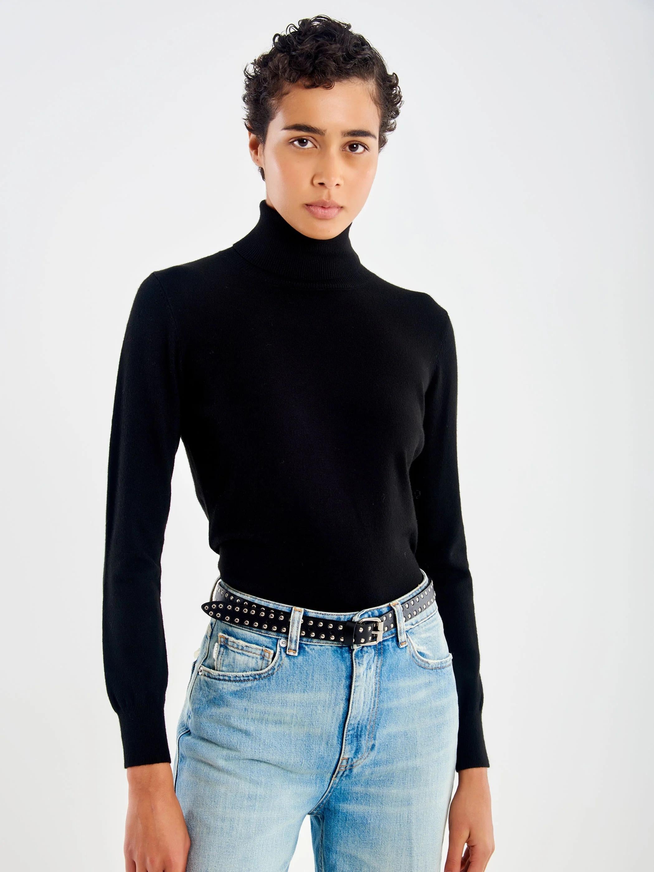 VICOLO-Dolcevita Slim Fit nero 44008F NERO VICOLO 