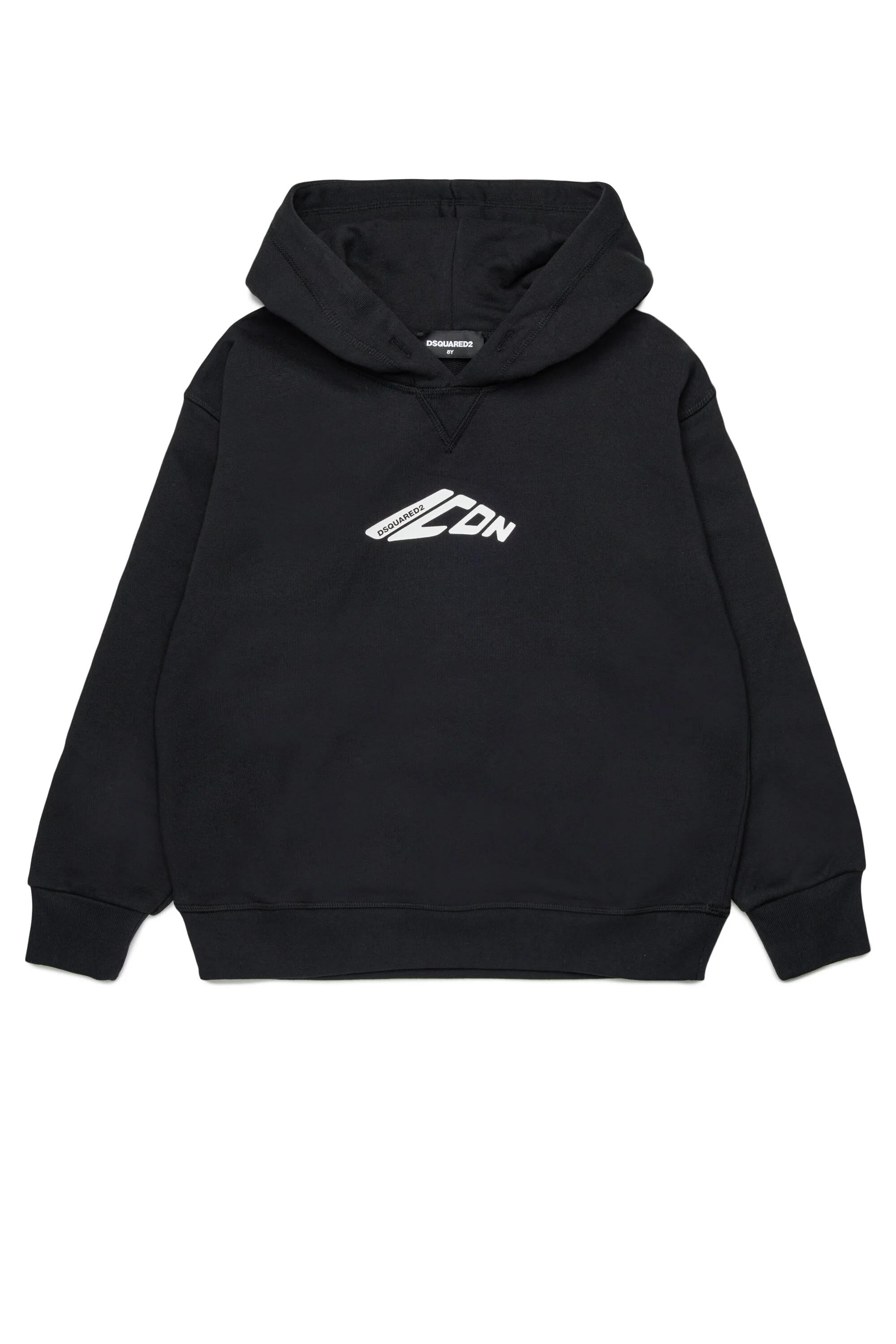 Felpa con logo Icon New Generation nera DQ2940-D00ZF DQ900 DSQUARED KID 