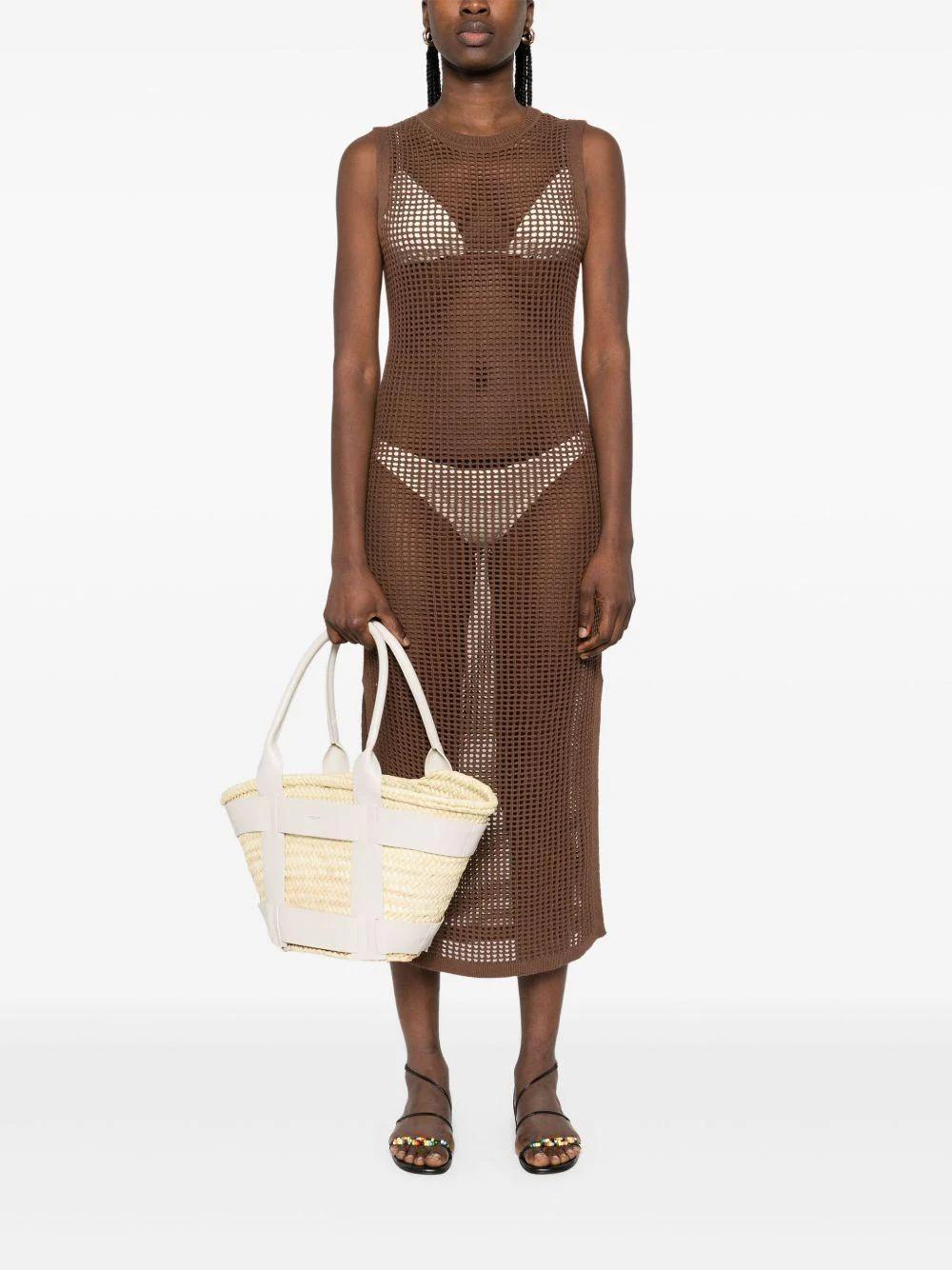 MC2 SAINT BARTH<BR/>Abito donna Eileen in maglia lurex Marrone EIE0001 09459L MC2 SAINT BARTH 