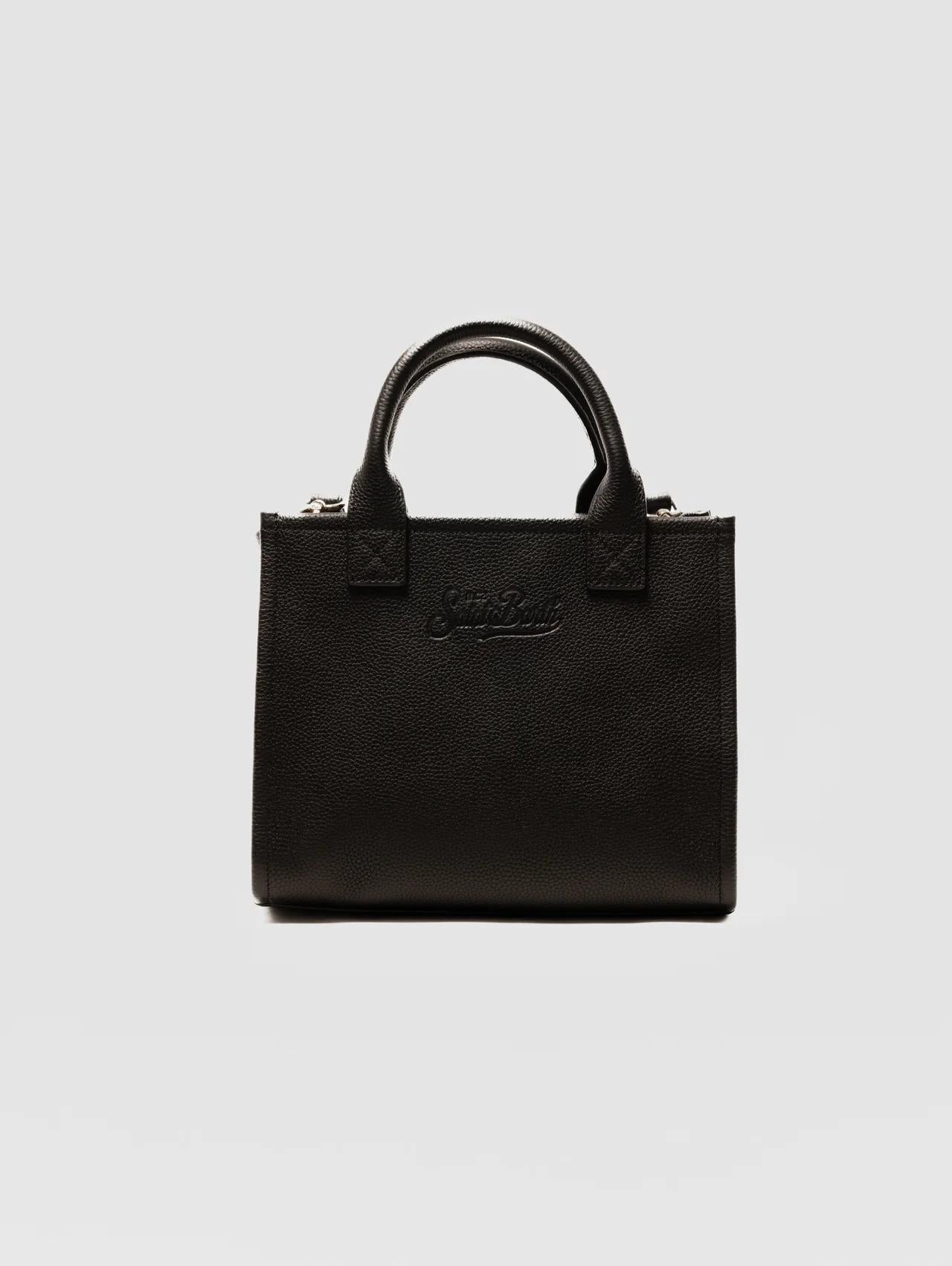 Borsa in Pelle Martellata Vanity Midi Nero VANMD001 00748I MC2 SAINT BARTH 