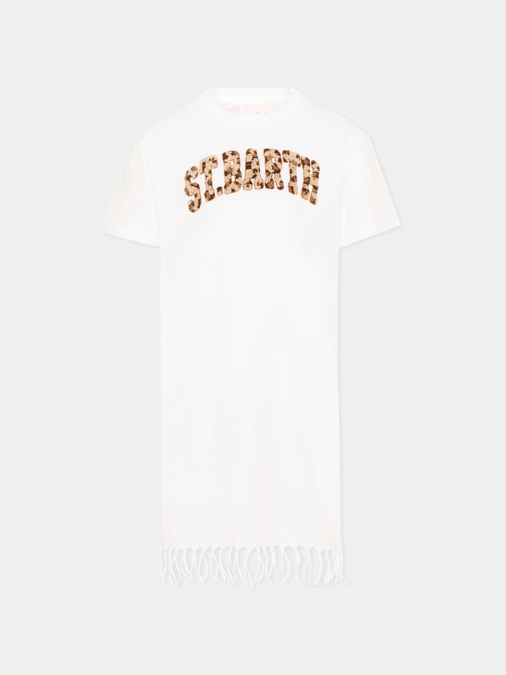 Mc2 Saint Barth<BR/>Copricostume bianco Abbey per bambina ABY0001 00957L MC2 SAINT BARTH 