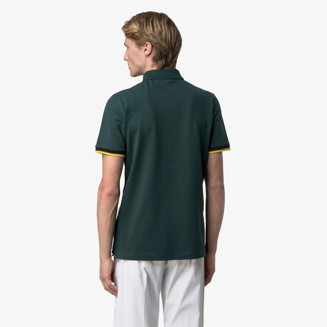 VINCENT PIQUE SLIM<BR/>GREEN DK JUNGLE K1125BW 228 K-WAY 