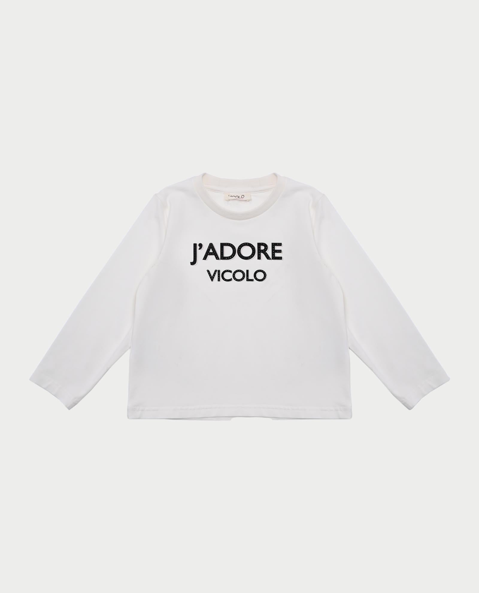 T-shirt bambina Vicolo con stampa frontale MILK 3141M00221 MILK VICOLO 