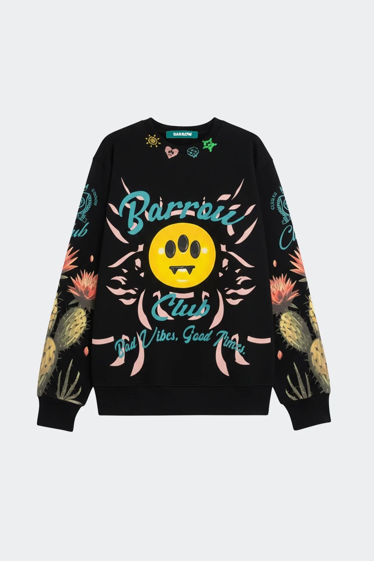 Barrow Felpa Nera S6BWUASW067 110 BARROW 