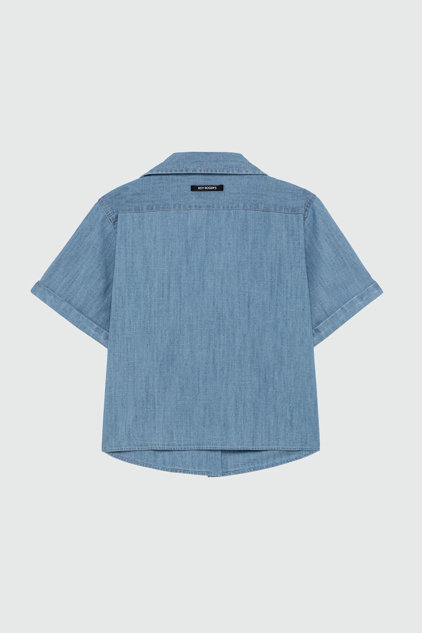 CAMICIA ROY ROGER'S REPUBLIC IN CHAMBRAY BLEACH RND92294CQ310102 C0090 ROY ROGER'S 