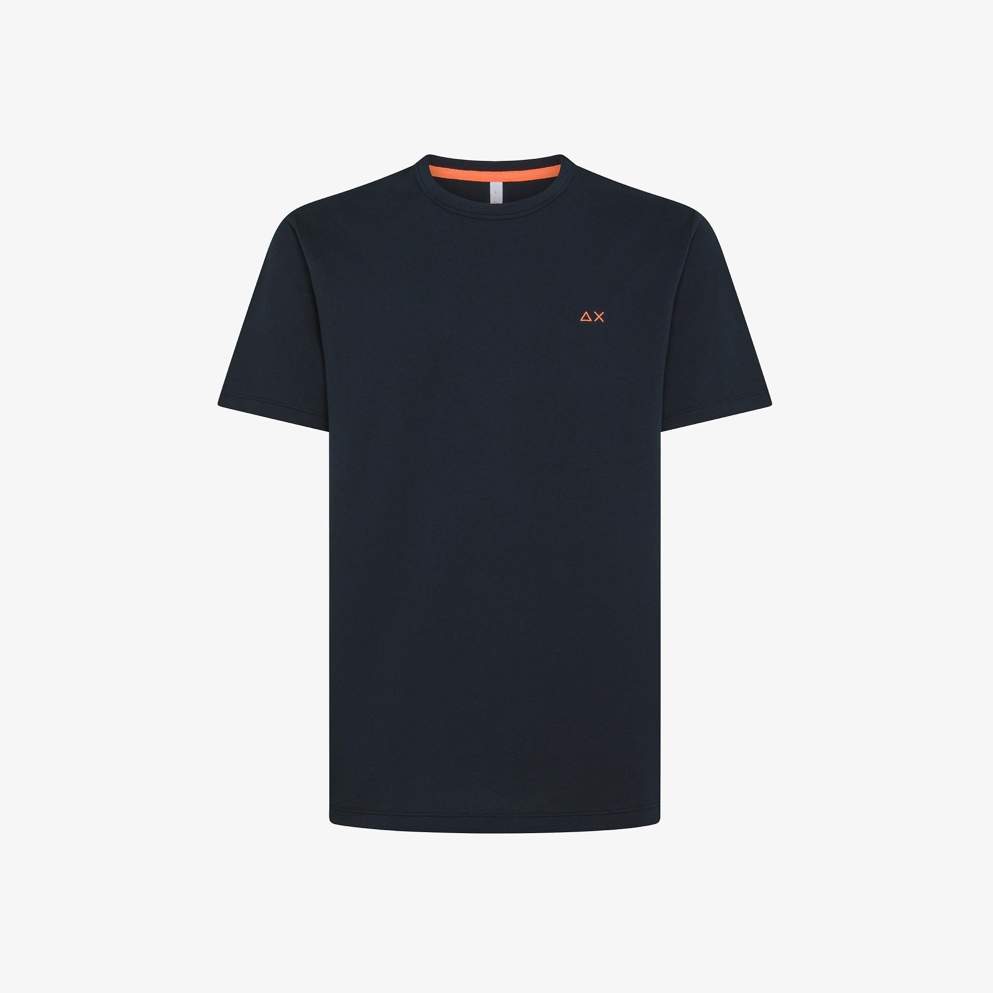 T-shirt in piquet di cotone blu navy T35123 07 SUN 68 