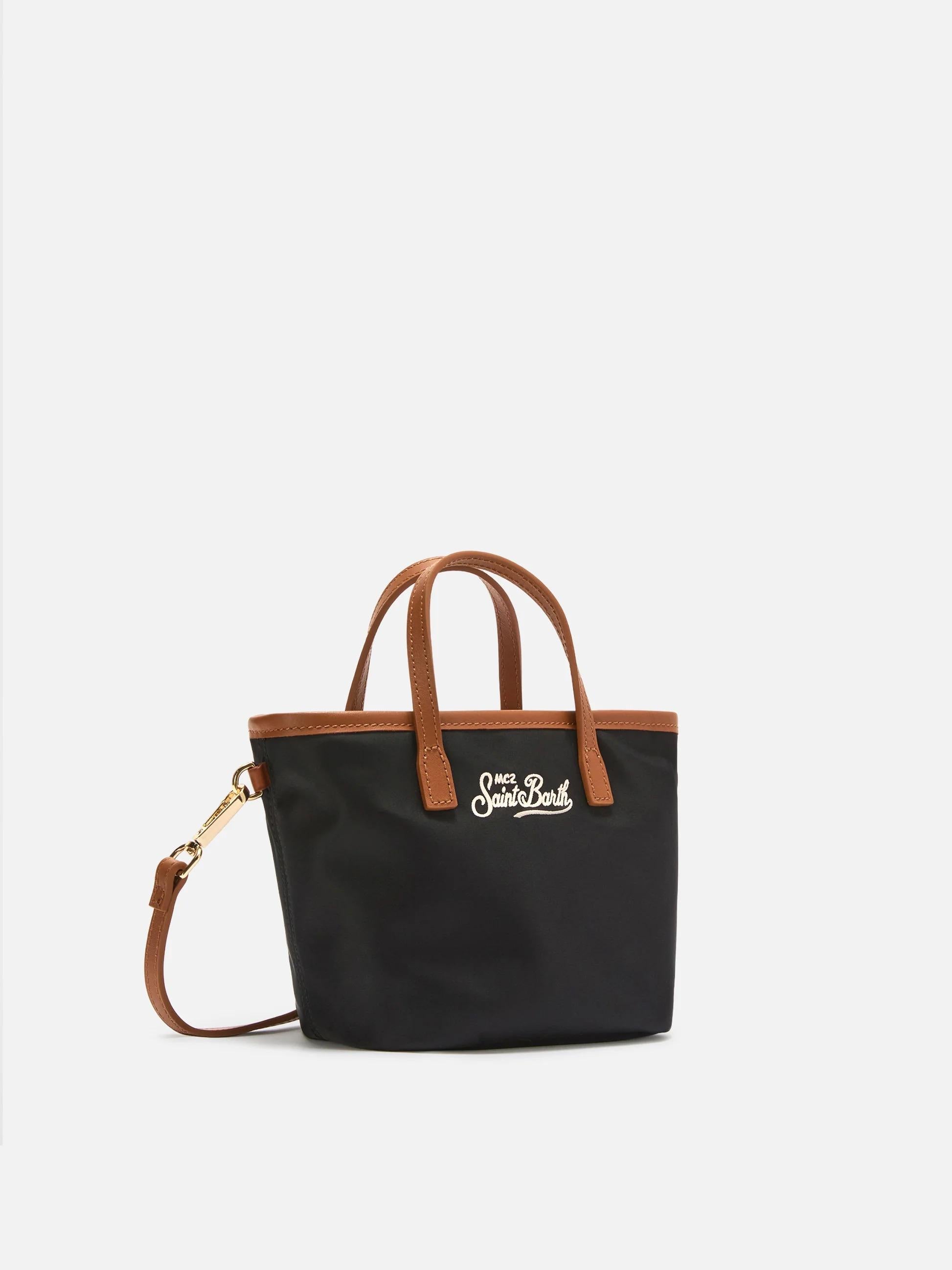 Borsa City mini in nylon nera CB0005 00288L MC2 SAINT BARTH 