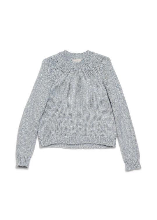 Croché maglia girocollo lux CELESTE CR09343 284 CROCHE 