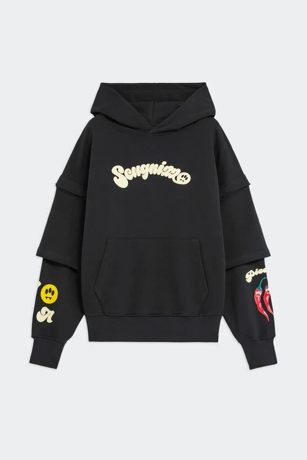 Barrow Hoodie unisex Asphalt F5BWUAHS075 251 BARROW 