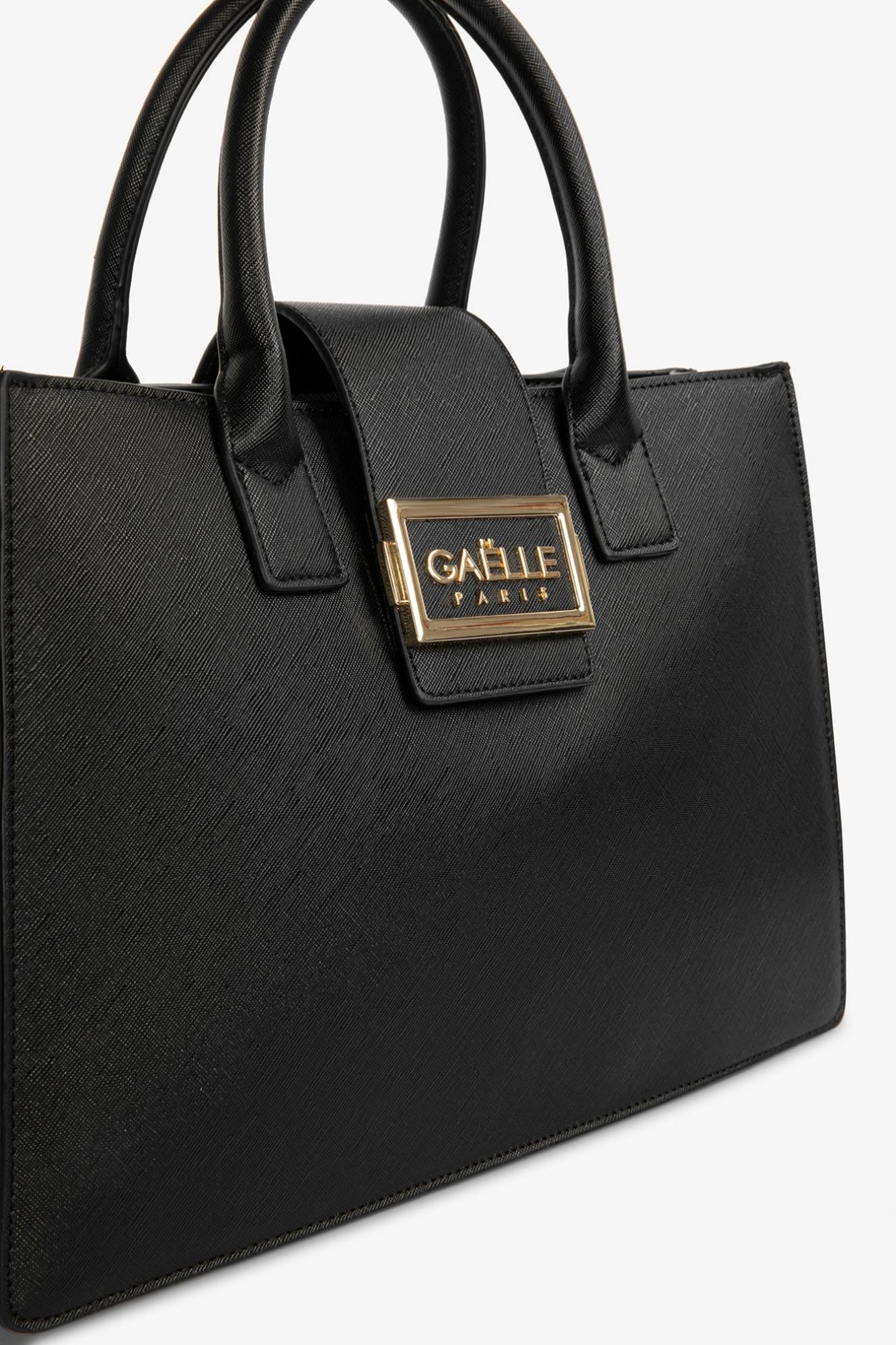 Maxi Hand Bag Mini Metal Logo  Nero - Gaëlle Paris GAACW03164-MTFI0007 NE01 GAELLE 