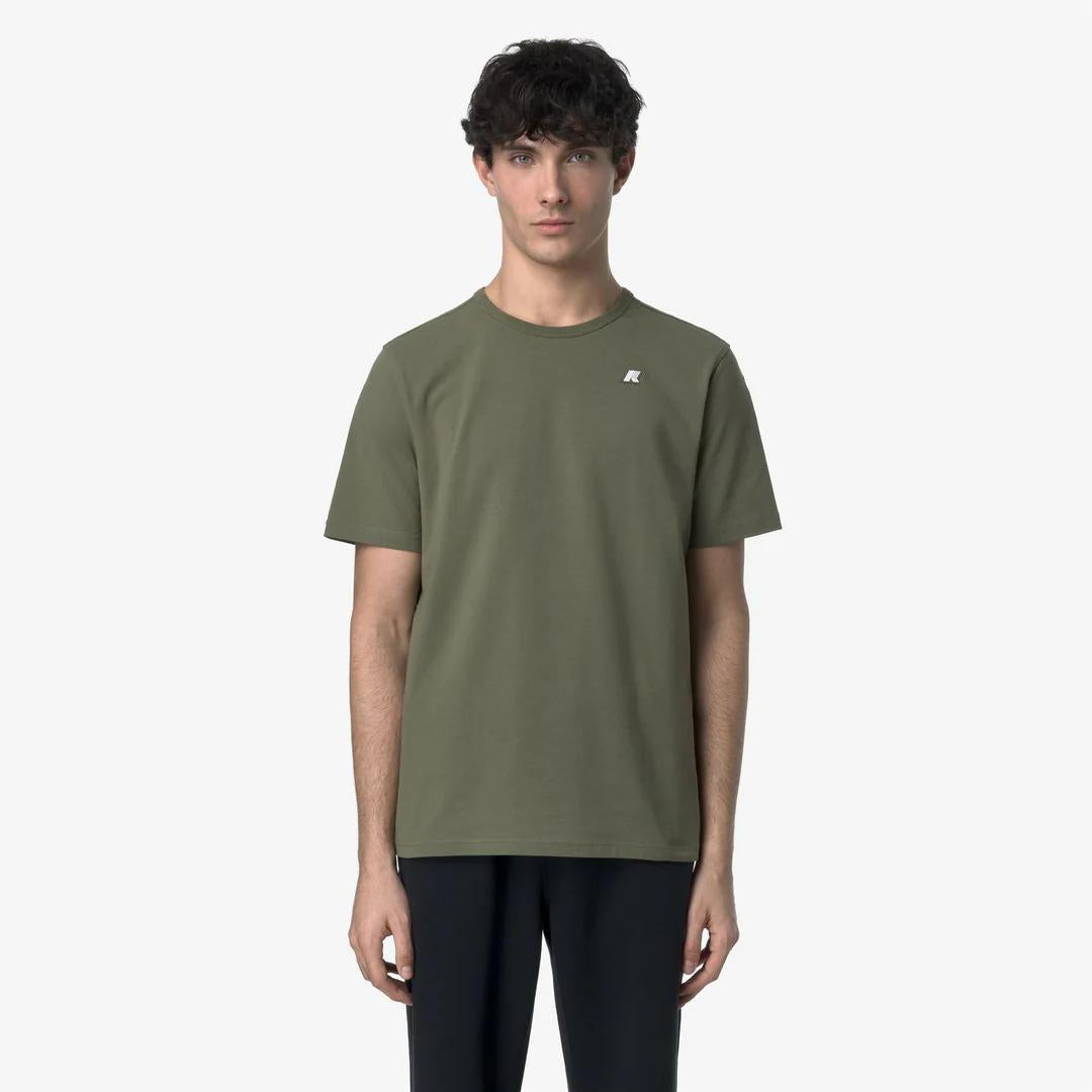 ADAME LIGHT STRETCH JERSEY<BR/>GREEN LICHEN K71349W V15 K-WAY 