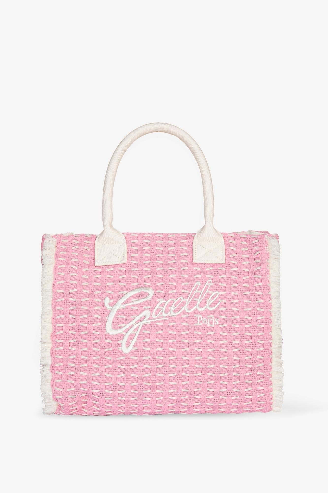 Maxi Shopper Ricamo Firma  Rosa - Gaëlle Paris GAACW03182-BFL0001 RO01 GAELLE 