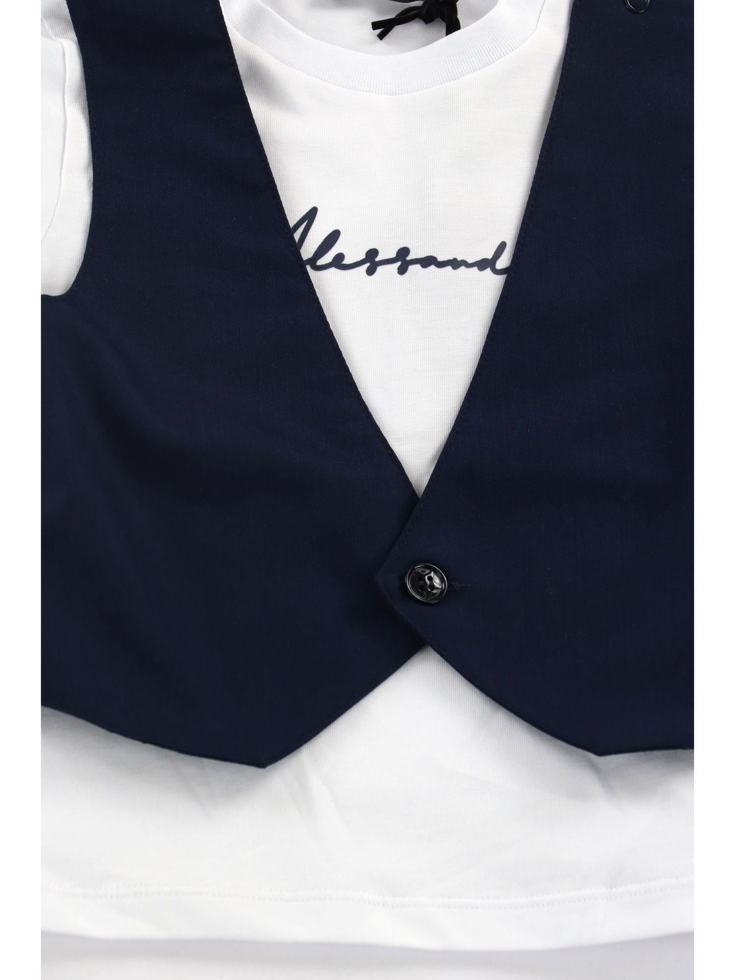 T-shirt Daniele Alessandrini 1296M00335 da bambino navy 1296M00335 NAVY DANIELE ALESSANDRINI 