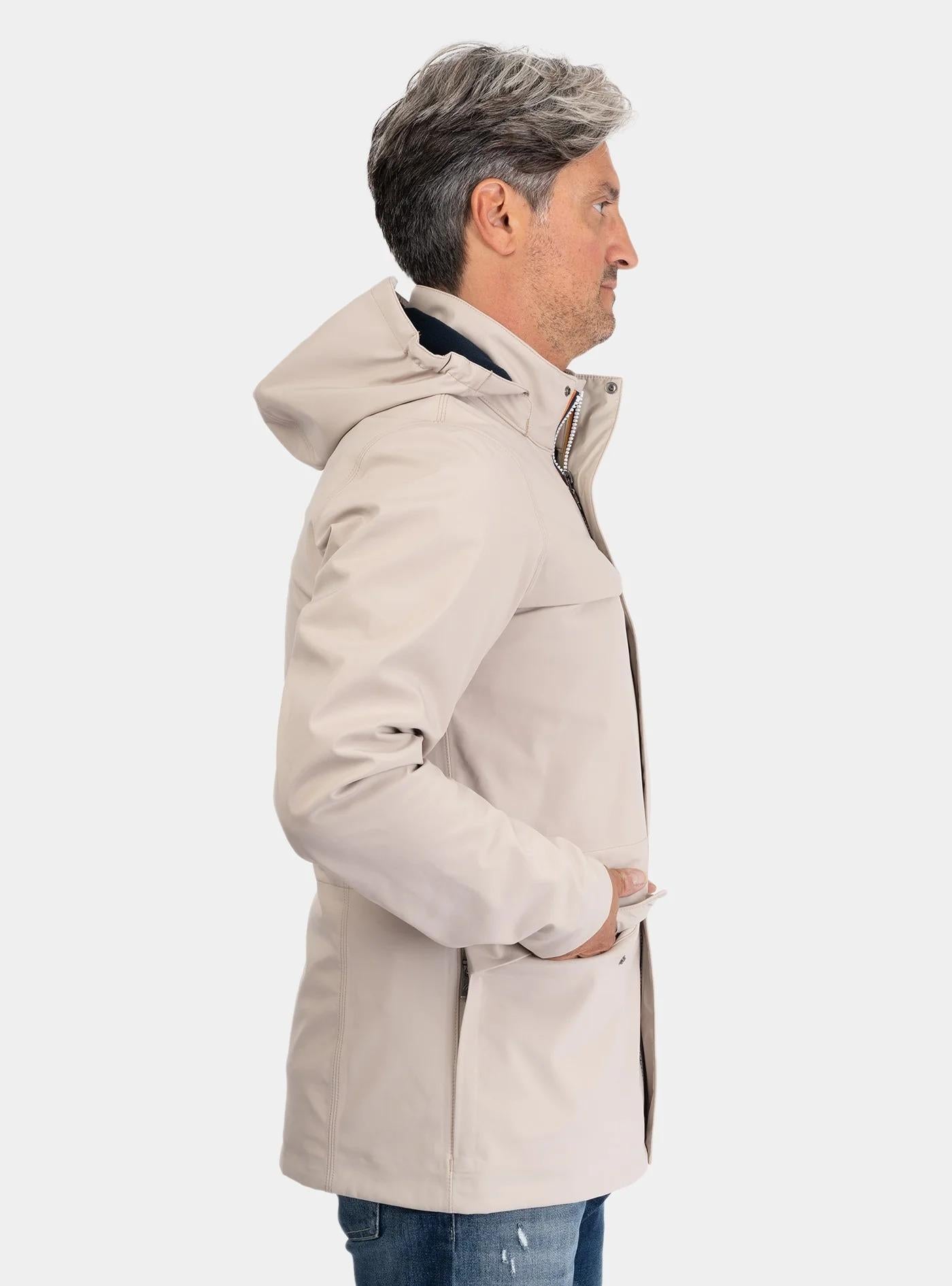 MANPHY BONDED<BR/>BEIGE CASHMERE-BLUE DEPTH K7126VW B2A K-WAY 