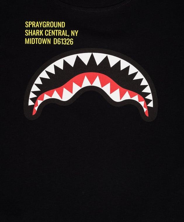 SPRAYGROUND<BR/>SHARK BASIC REG T-SHIRT BLK SPY1384 BLACK SPRAYGROUND 