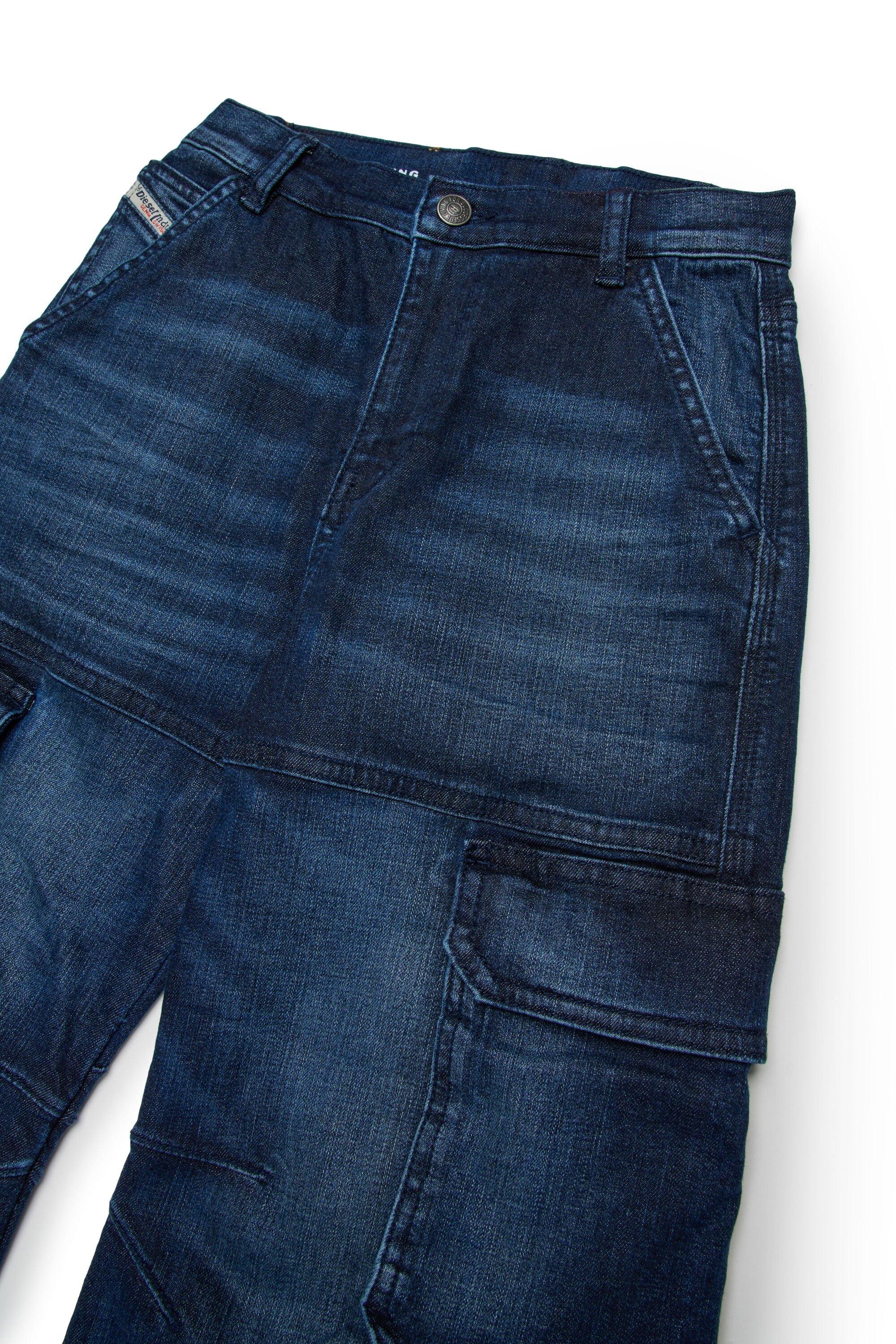 Jeans diesel cargo bambina d-argjx-cargo-s-j blu J02514-KXBQL K01 DIESEL 