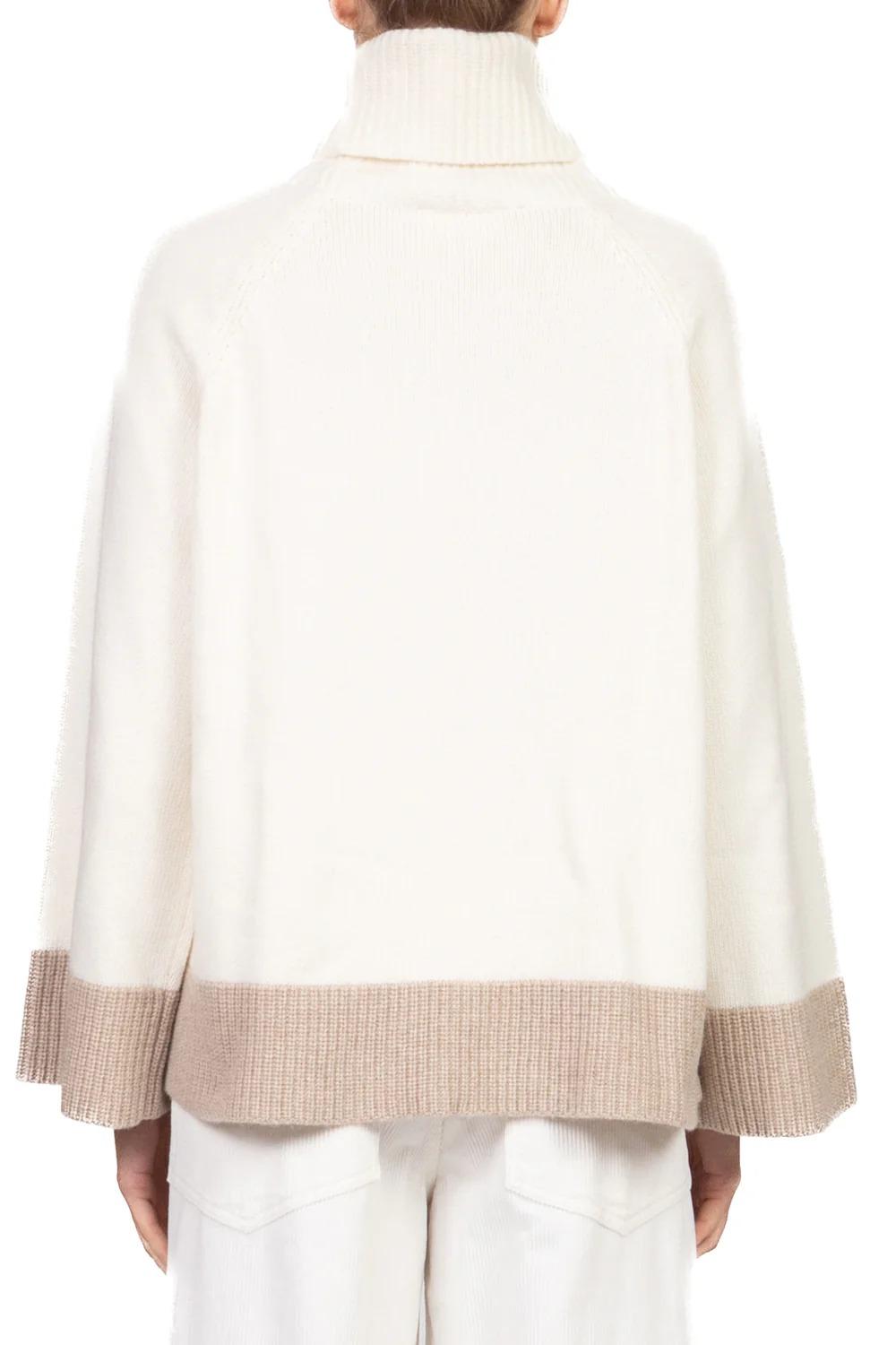 Vicolo - Maglia collo alto profilo contrasto Art. 55245F panna 55245F PANNA VICOLO 