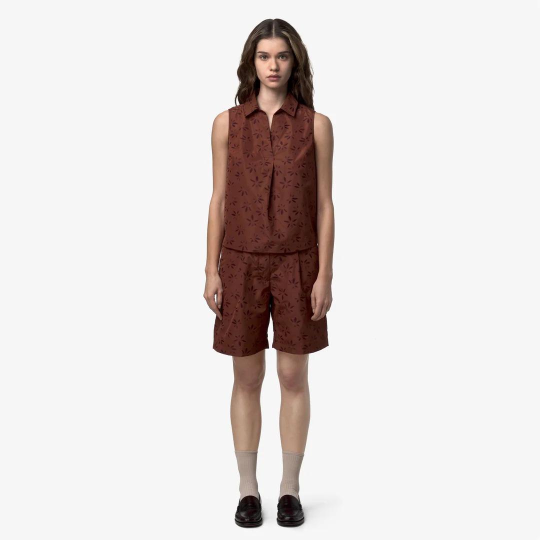 ANTY EMBY JACQUARD<BR/>BROWN-VIOLET JACQUARD K7137PW C39 K-WAY 