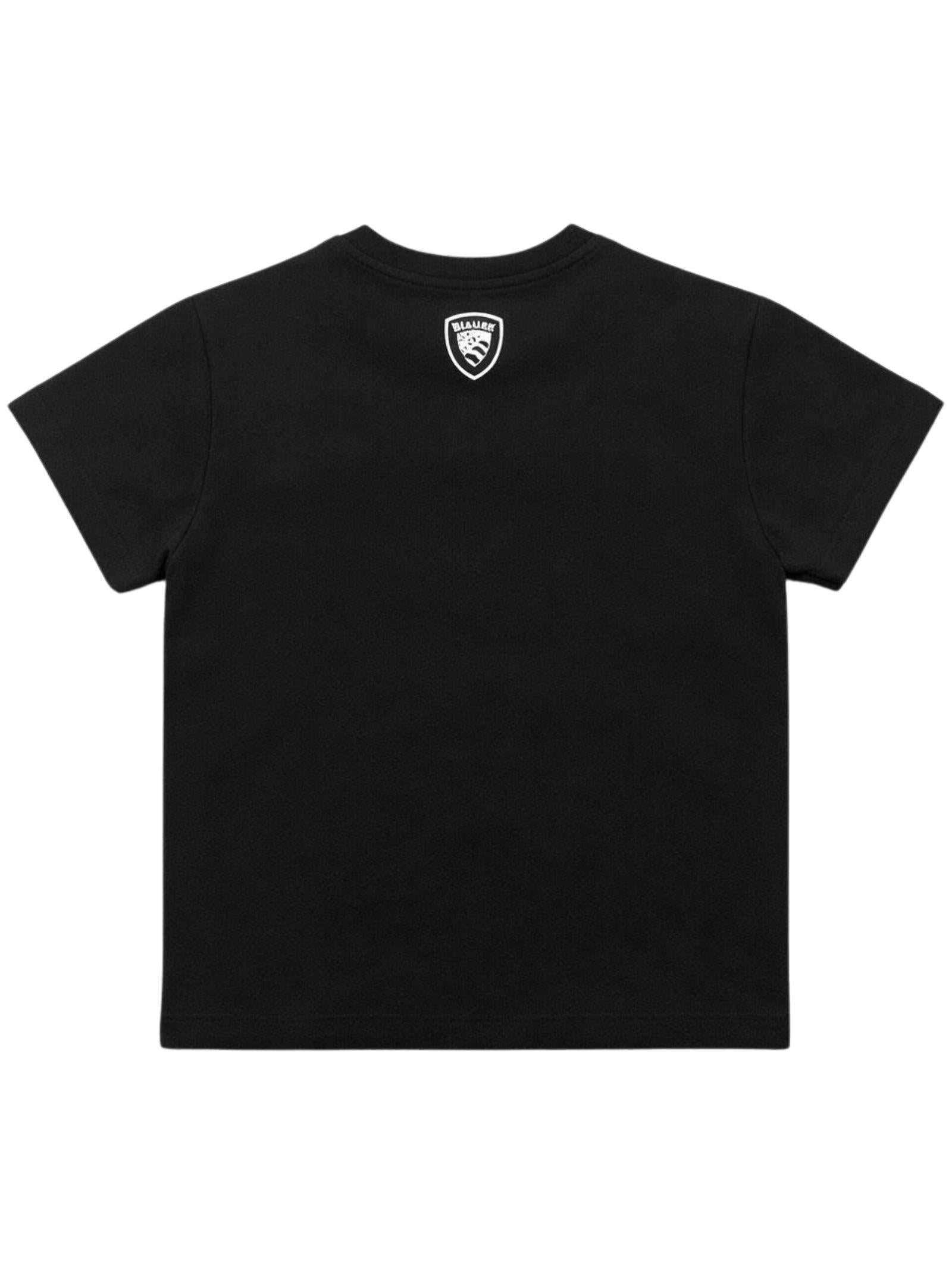 BLAUER T-shirt unisex nera in cotone hardy junior 26SBLKH02525-007558 999 BLAUER 