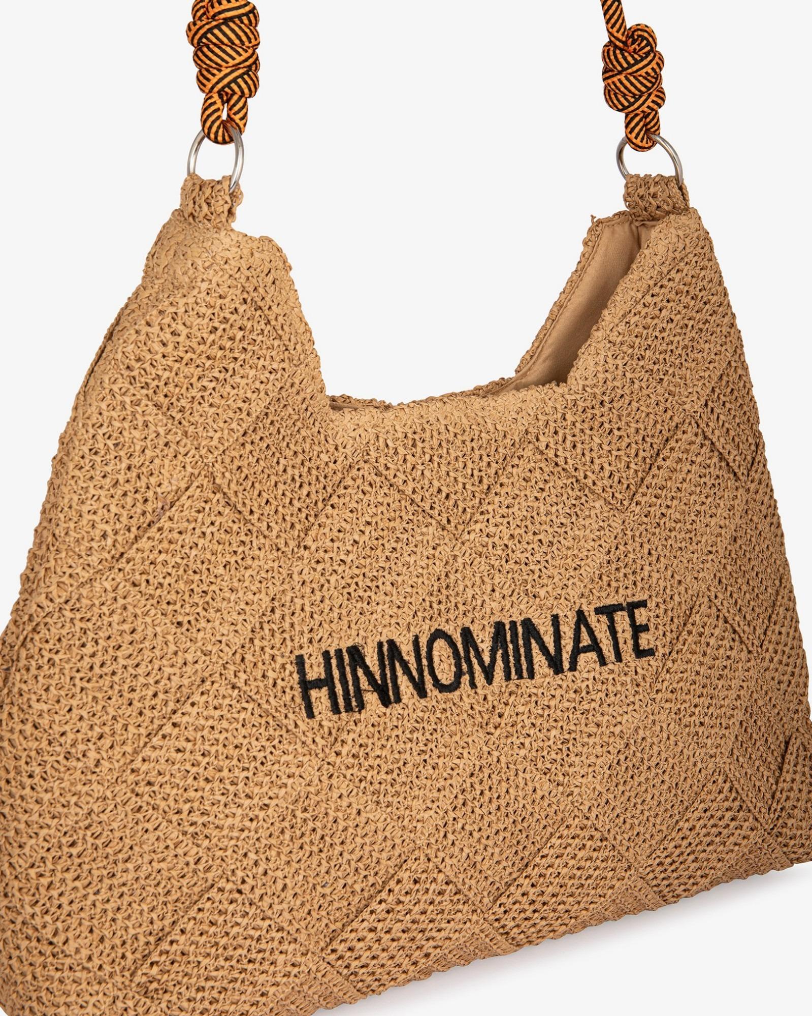 Borsa grande in rafia  HINNOMINATE naturale HMABW00201-MTTP0002 BE08 HINNOMINATE 