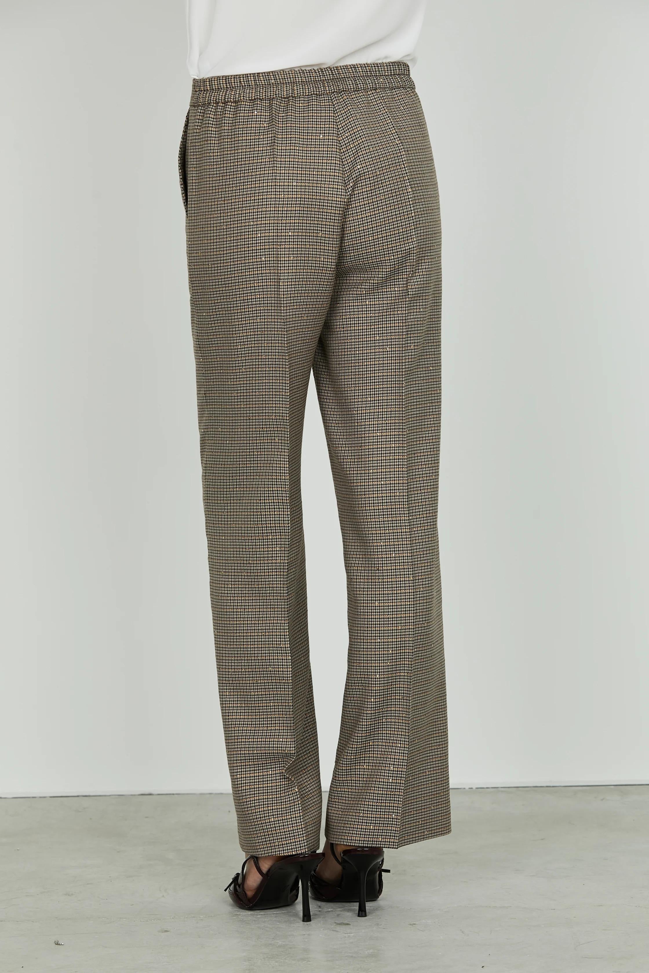 Relish Panta CASTELLA_PIE v.alta con elastico più ts francesi micro pie de poule più pail RDA2507657038 BISCUIT RELISH 