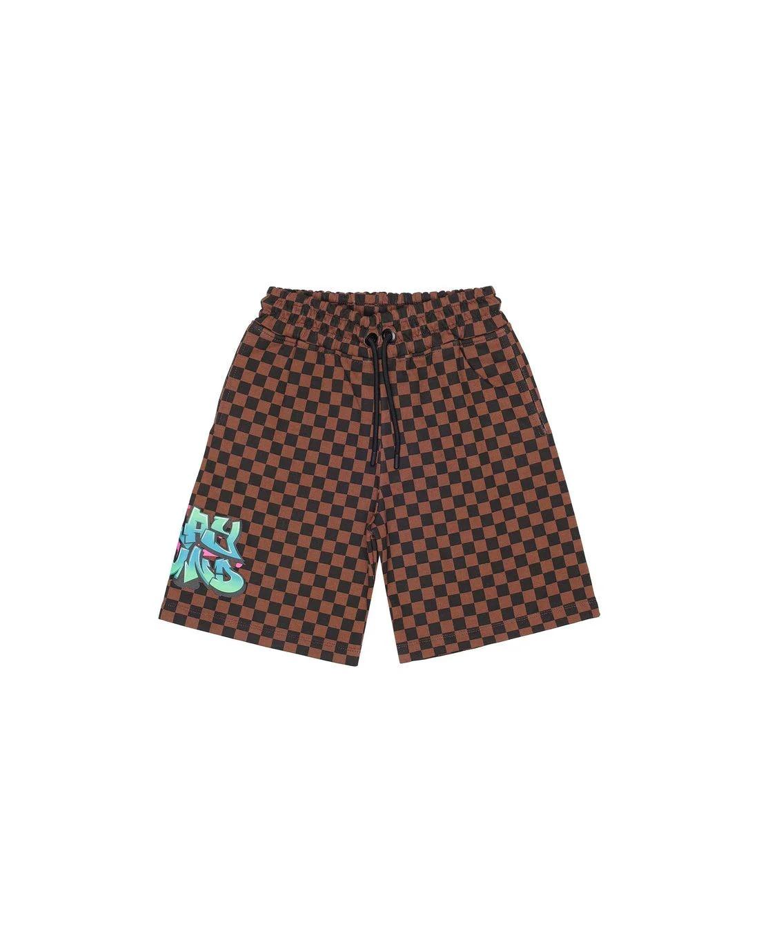 SPRAYGROUND CATCH BEAR CHECK SHORTS SPY1394E V.U SPRAYGROUND 